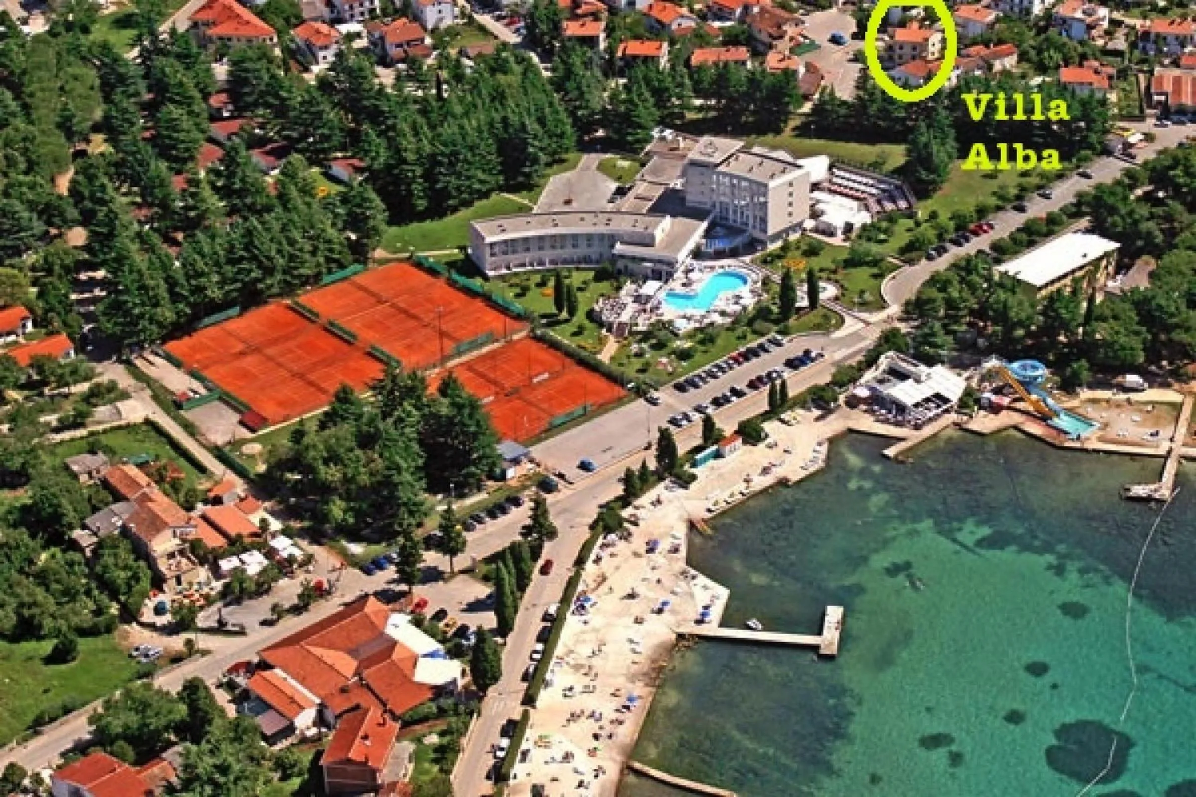 Beach in Apartments Villa Alba