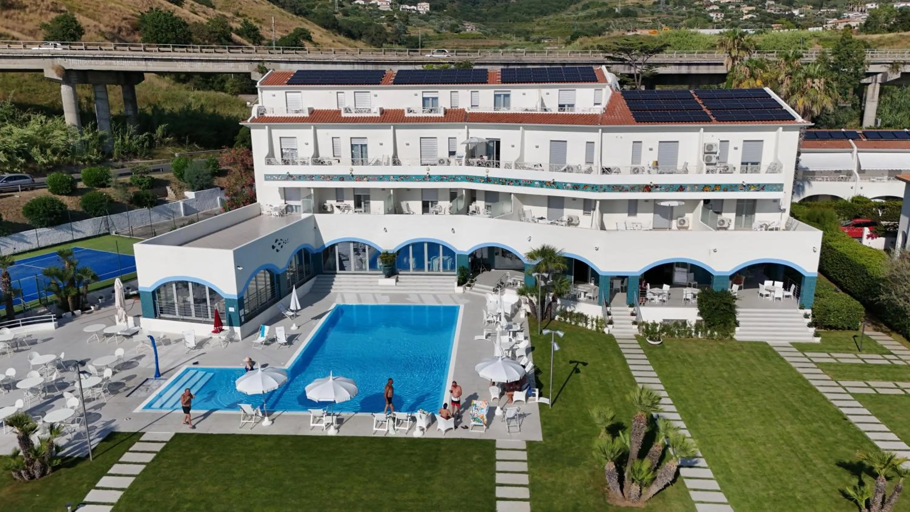 Bird's eye view in Hotel Poseidon