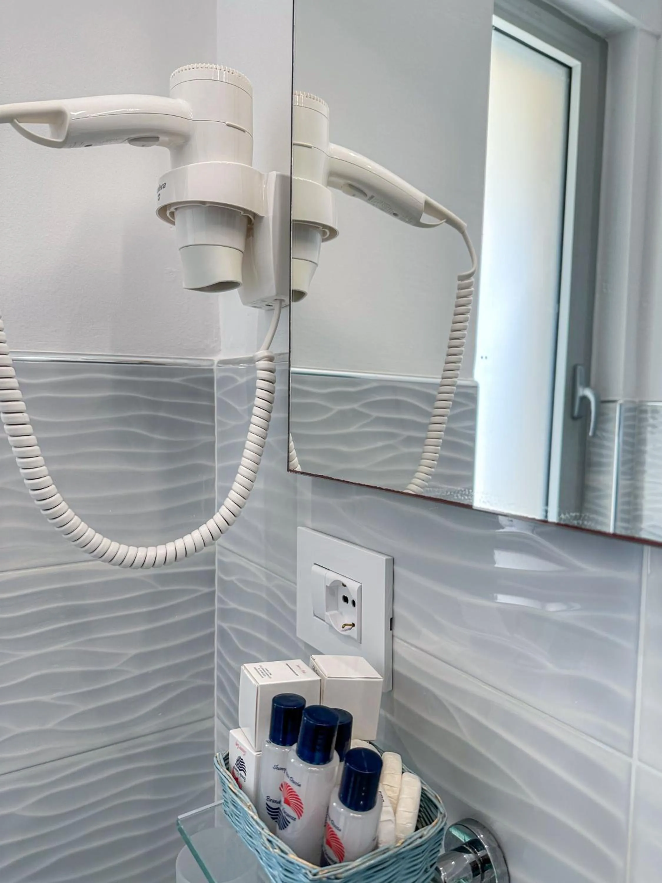 hair dryier in Hotel Poseidon