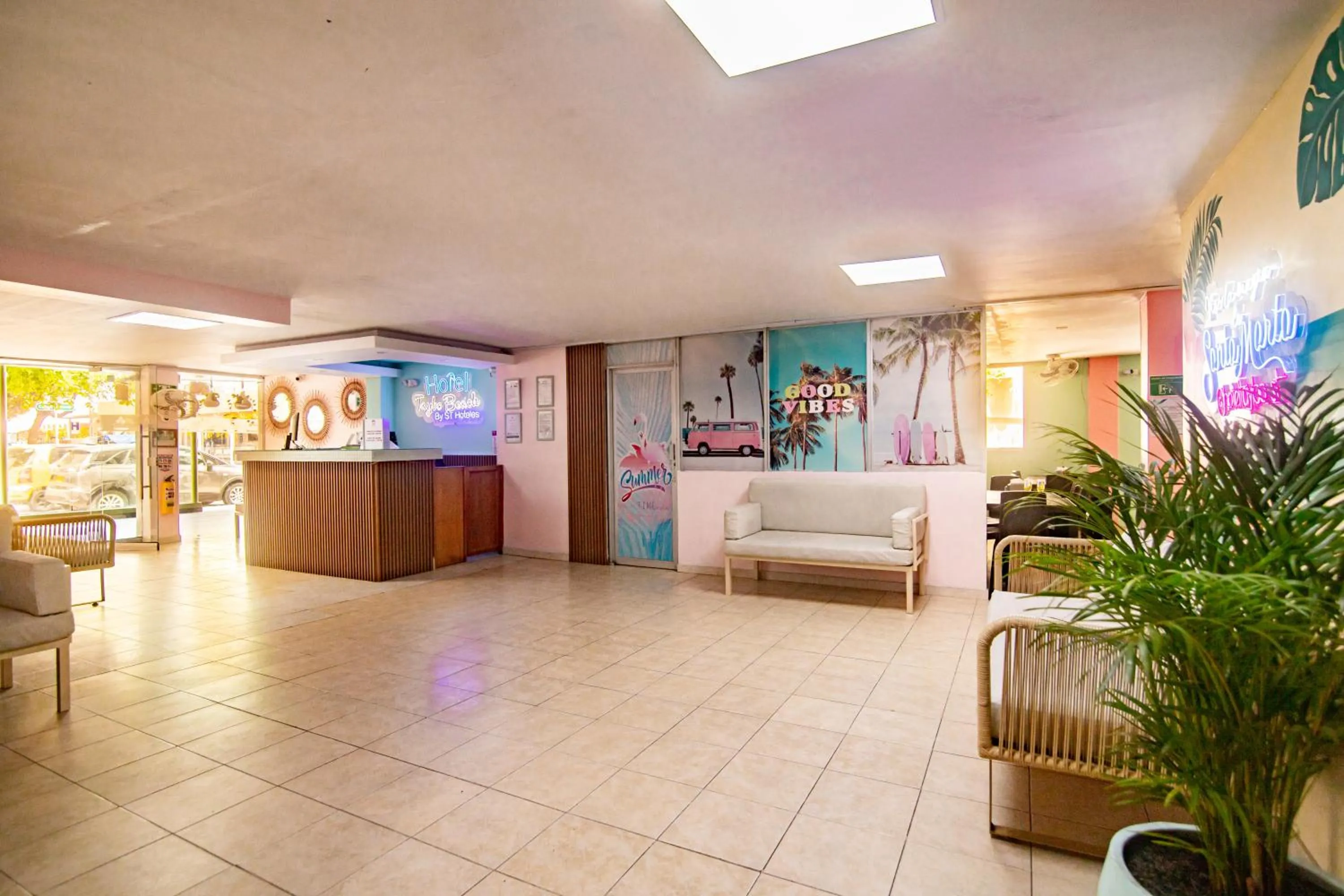 Living room, Bed in Taybo Beach By St Hoteles