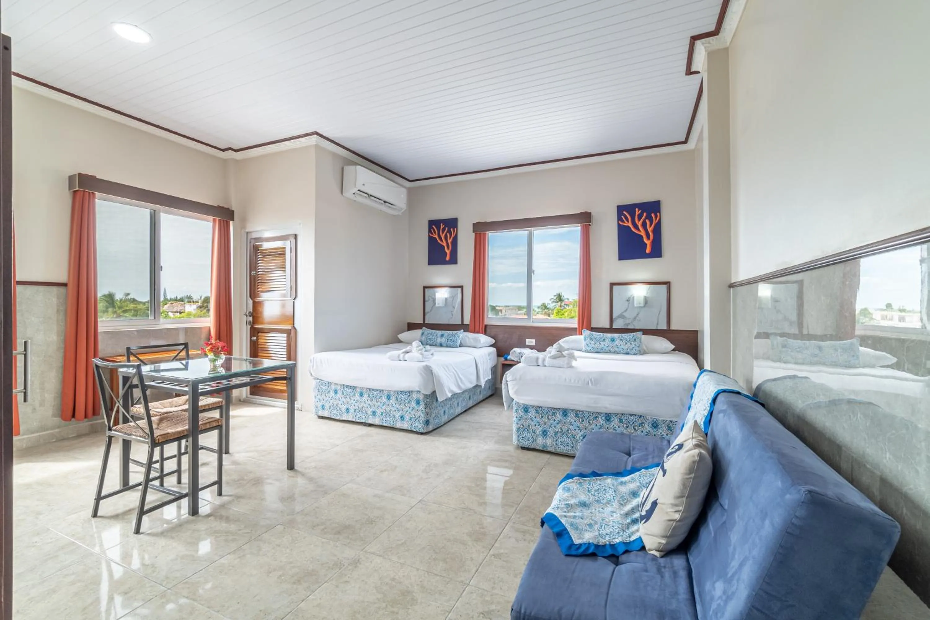 Bed in Island Magic Beach Resort