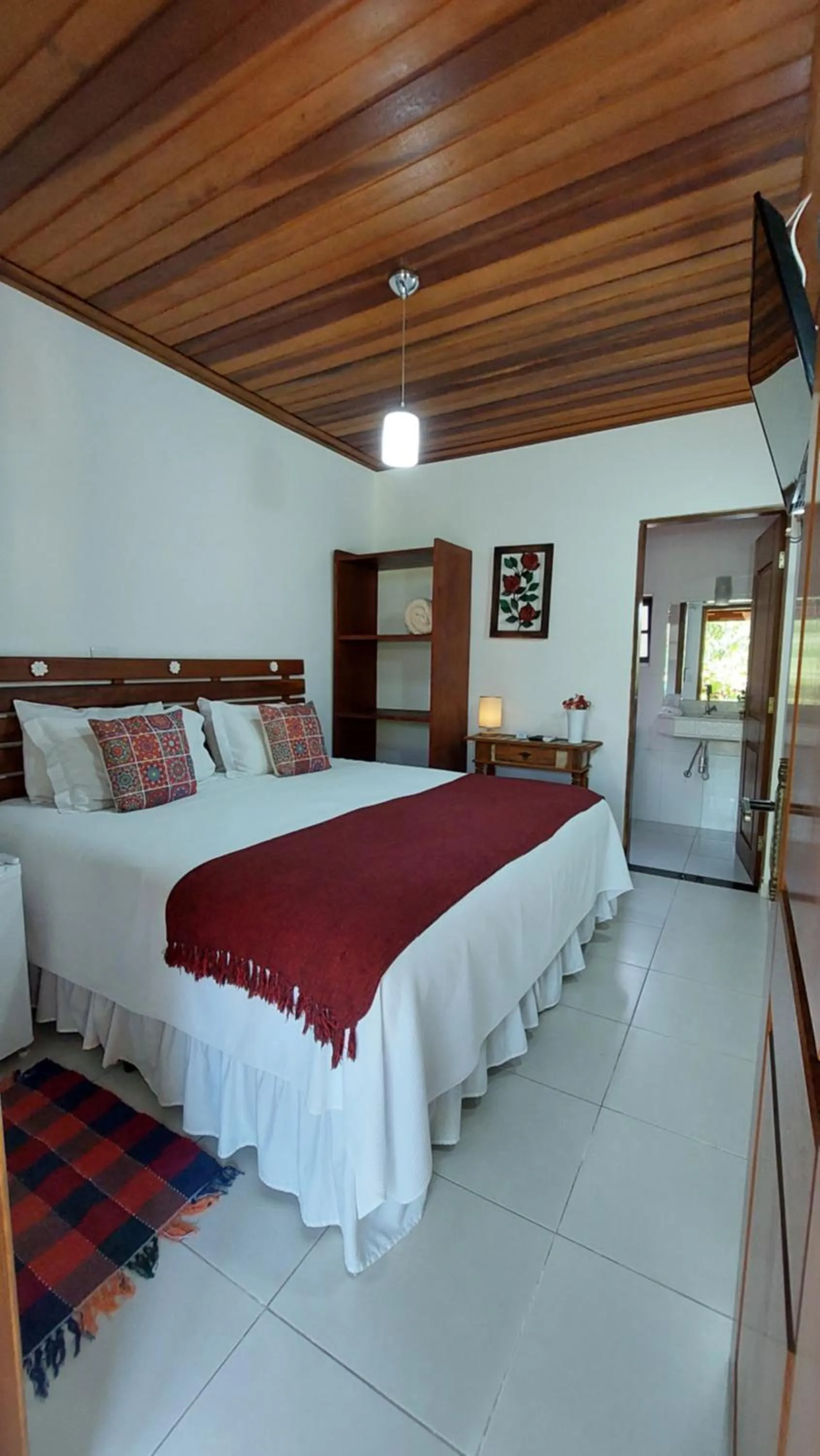 Bed in Pousada Canoa Caiçara Ilhabela