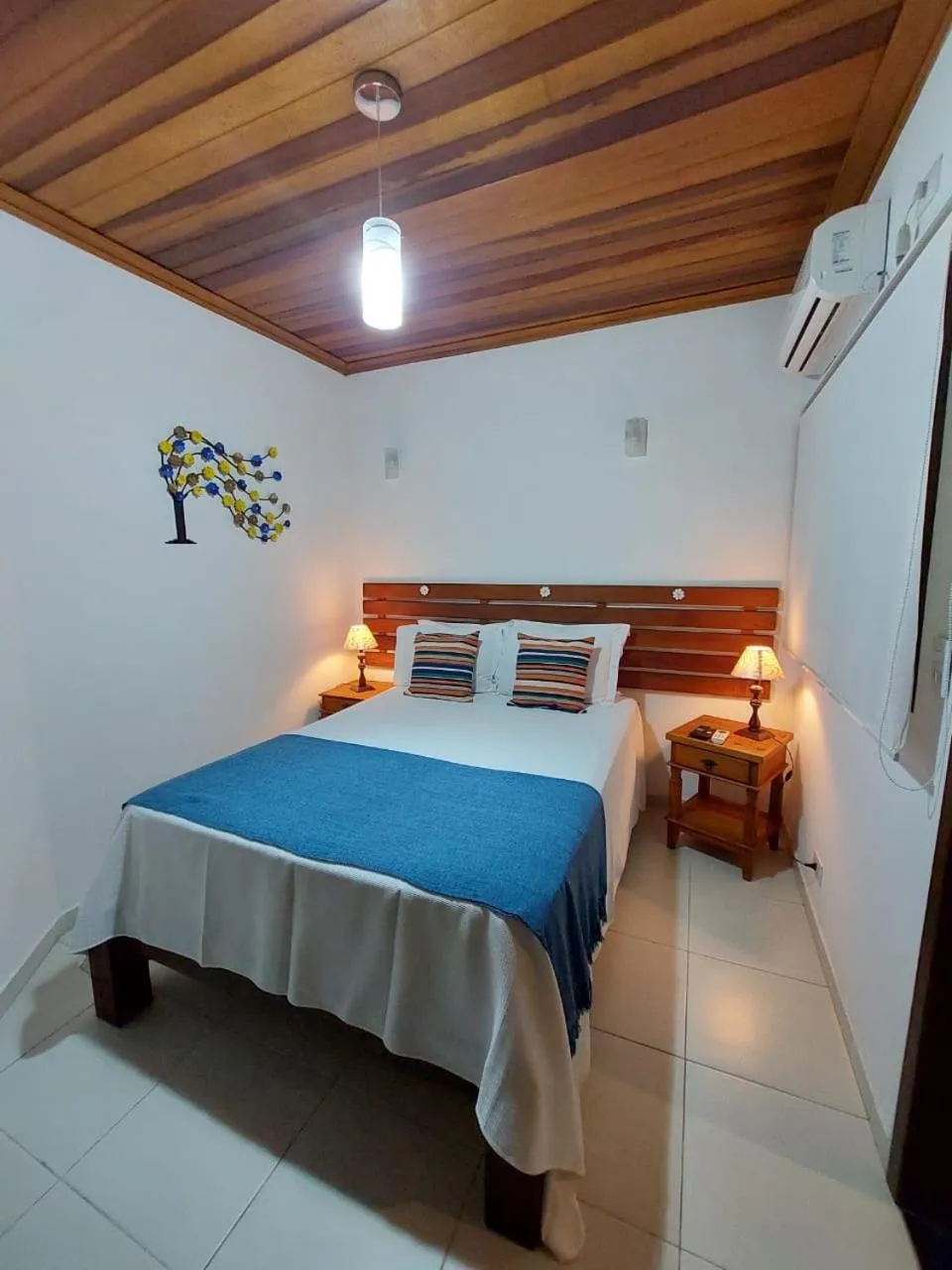 Bed in Pousada Canoa Caiçara Ilhabela