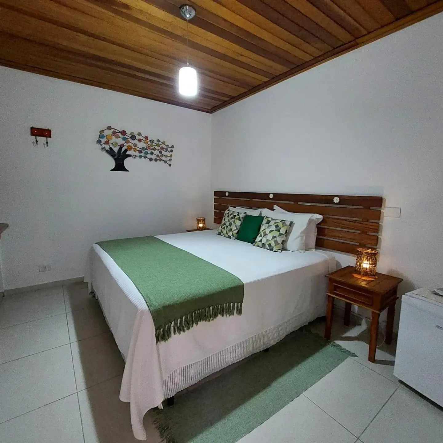 Bed in Pousada Canoa Caiçara Ilhabela