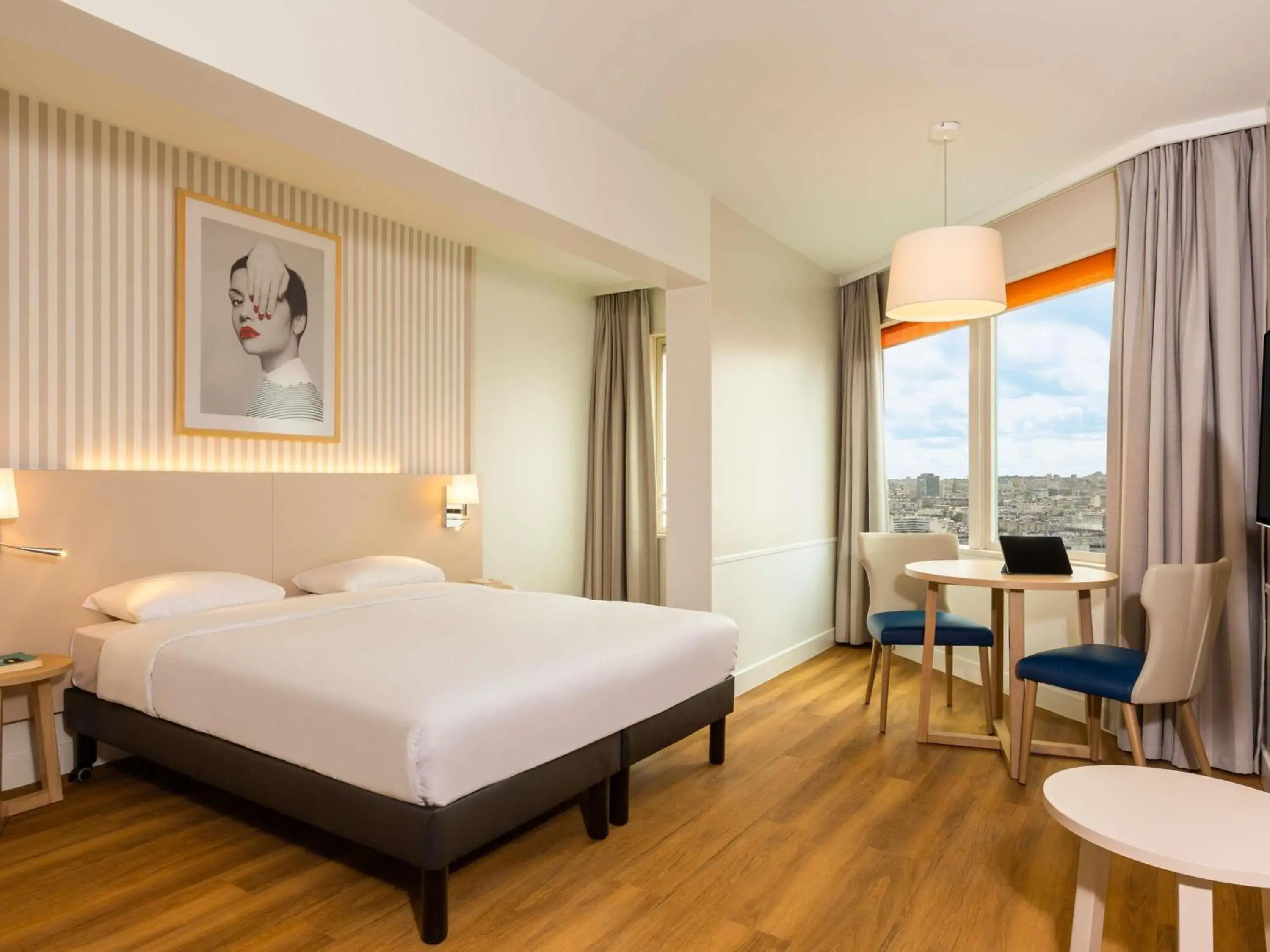 Bedroom, Bed in Aparthotel Adagio Paris Centre Tour Eiffel Bedroom, Bed in Aparthotel Adagio Paris Centre Tour Eiffel