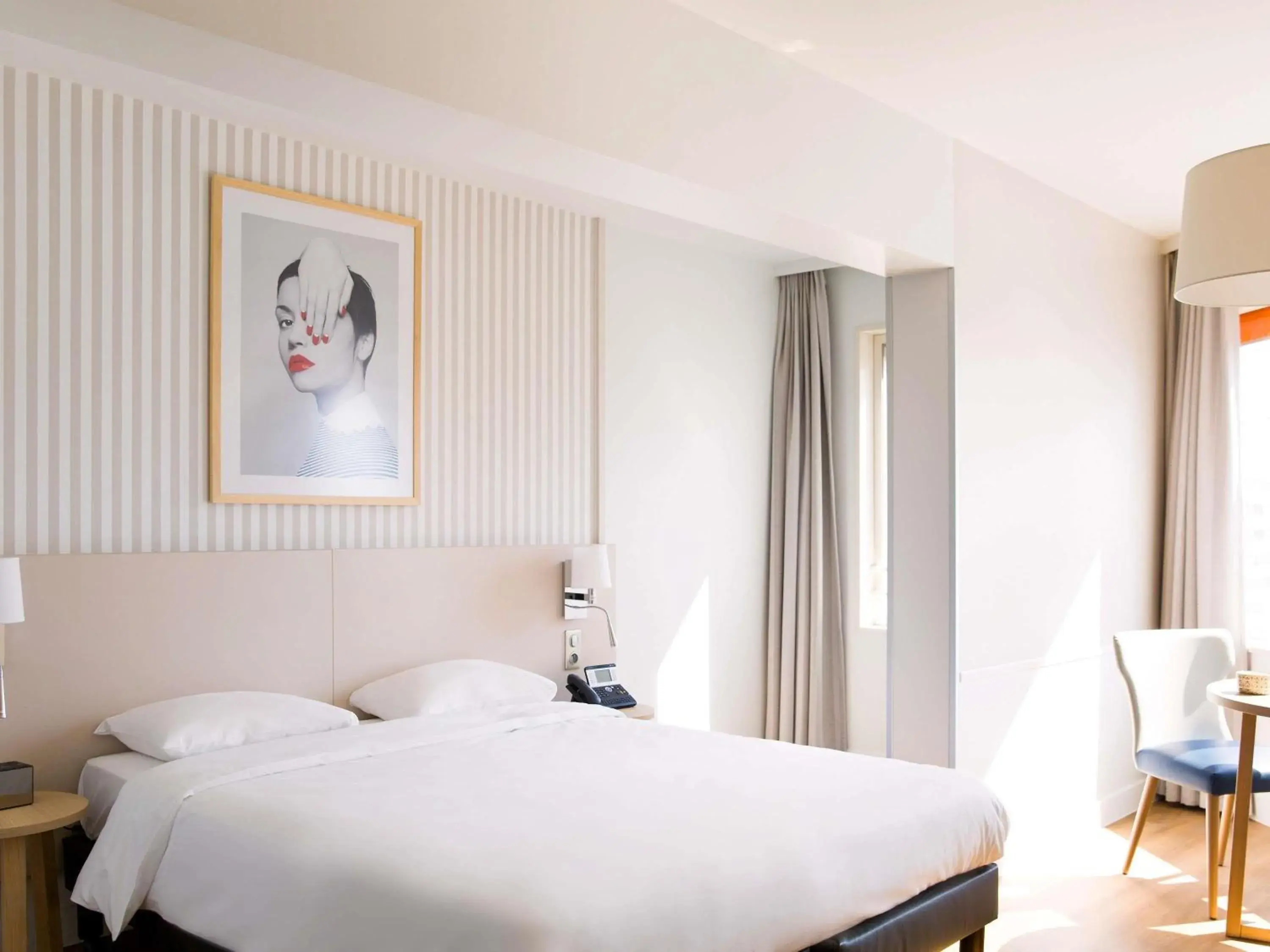 Bedroom, Bed in Aparthotel Adagio Paris Centre Tour Eiffel Bedroom, Bed in Aparthotel Adagio Paris Centre Tour Eiffel