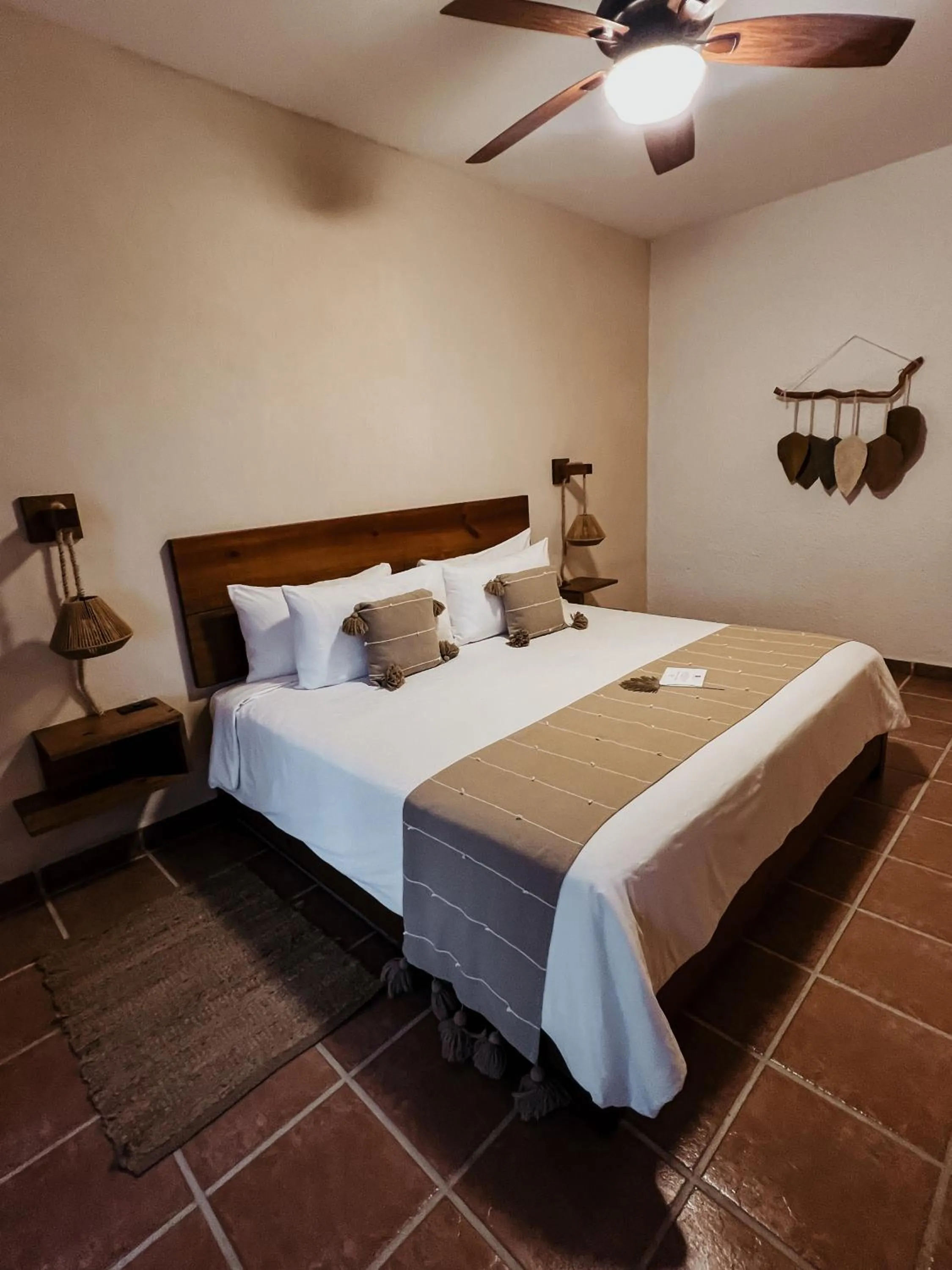 Bed in Hotel Casa Colibri