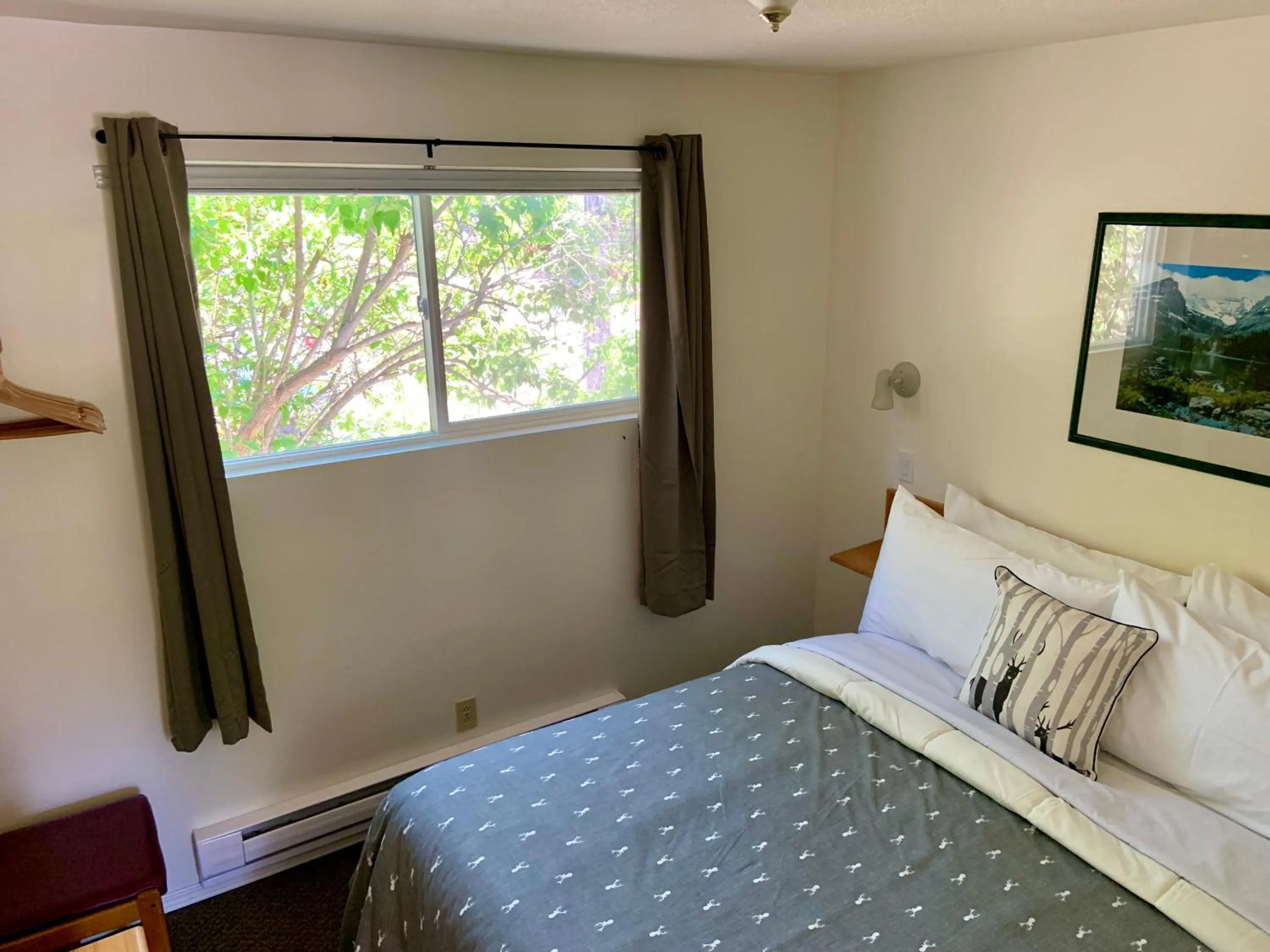 Bed in Mountain Springs Motel