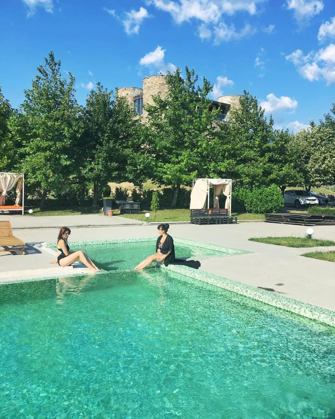 Swimming pool in Chateau Copsa Complex