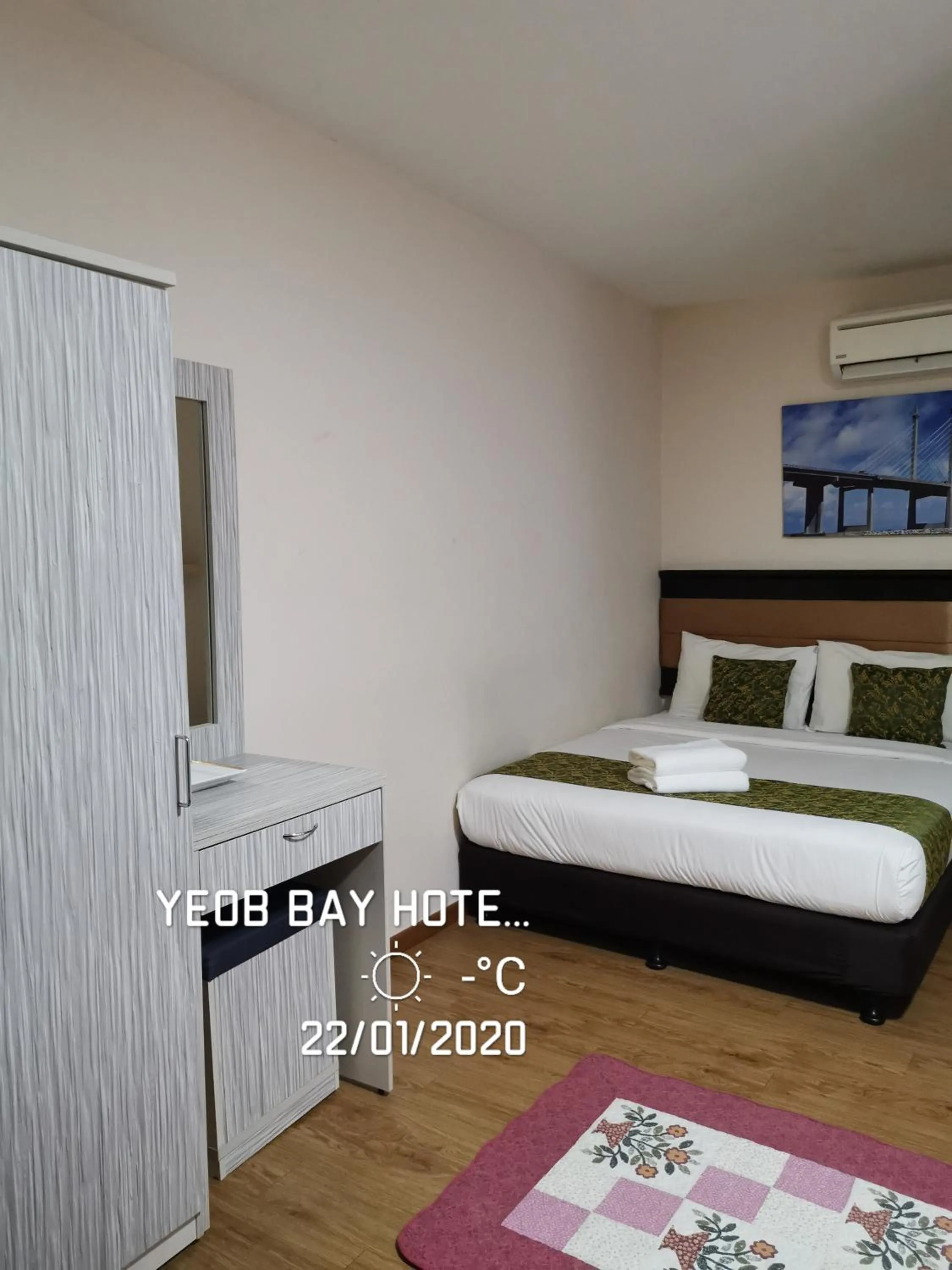 Bed in Yeob Bay hotel Ampang