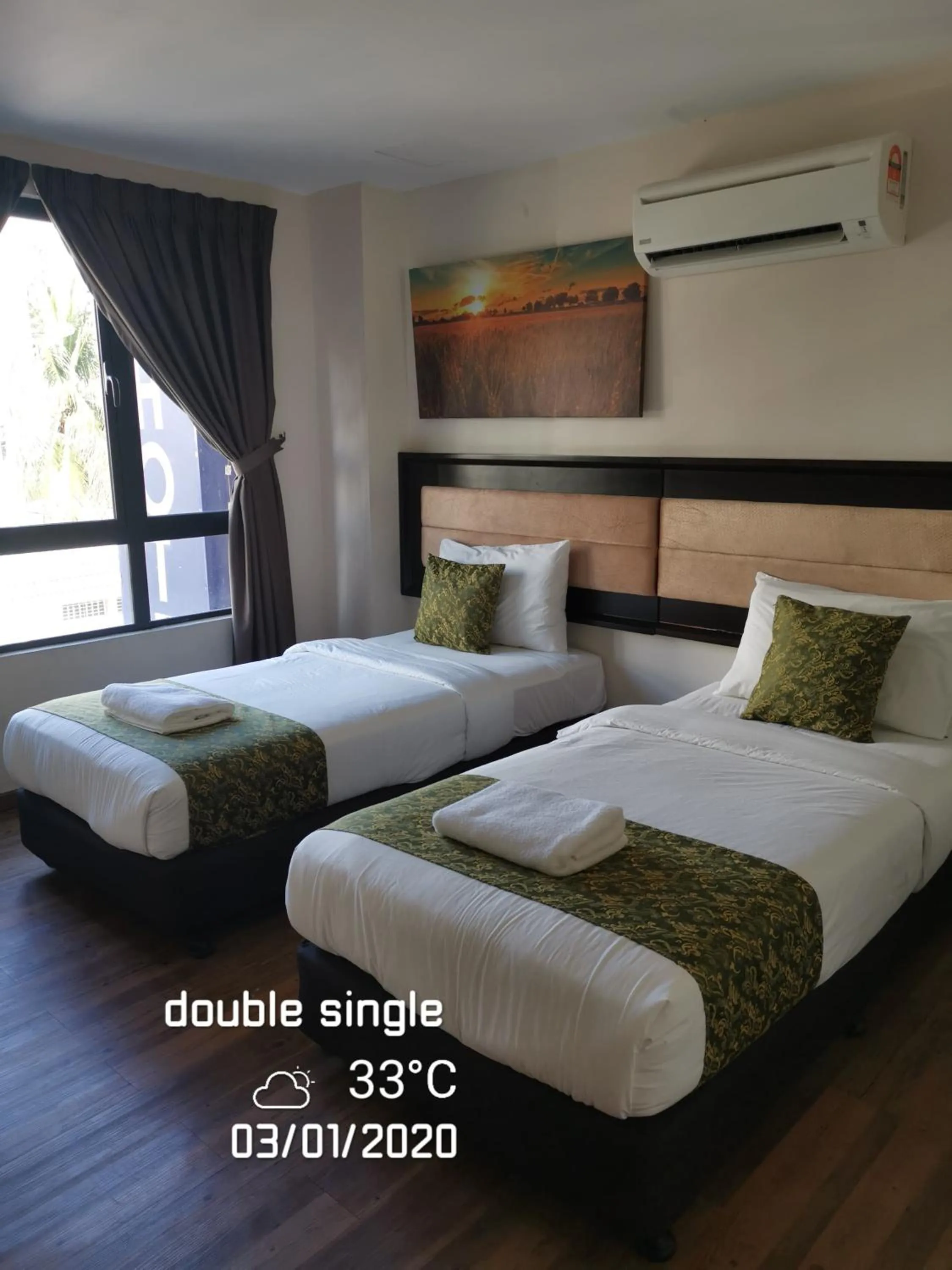 Bed in Yeob Bay hotel Ampang