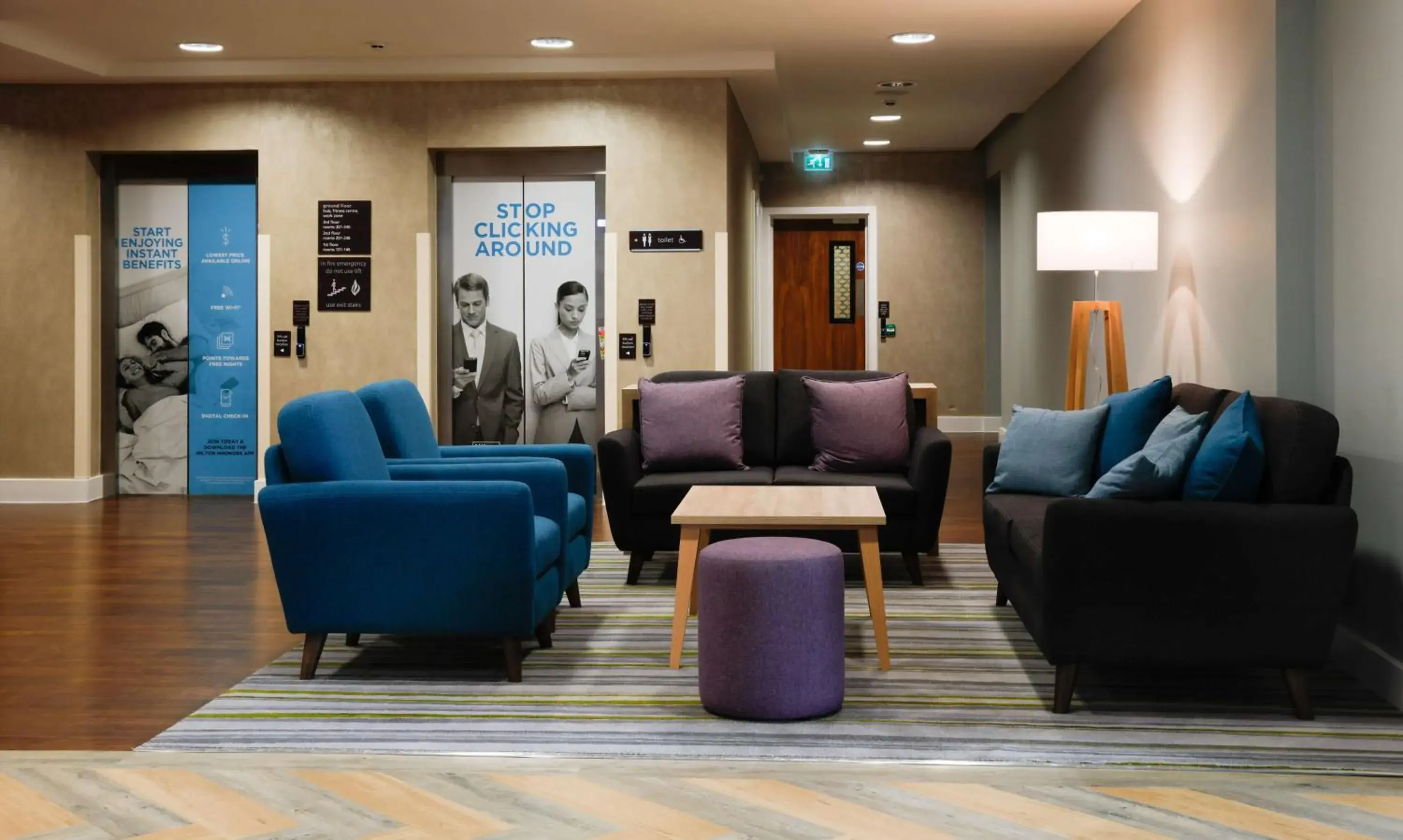 Lobby or reception, Seating Area in Hampton By Hilton Exeter Airport