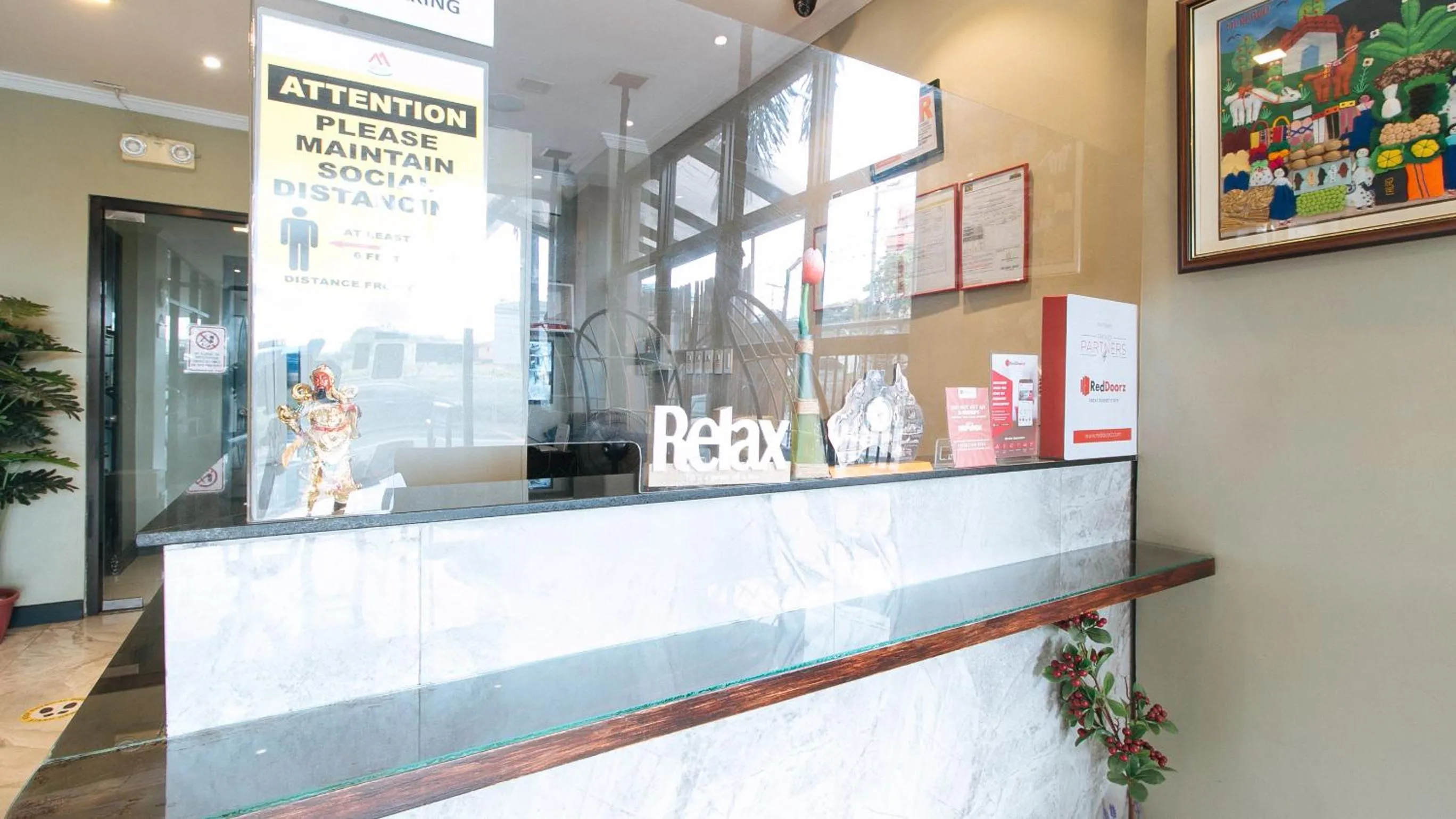 Lobby or reception in RedDoorz Plus at MM Hotel Las Pinas former RedDoorz Plus Near Bamboo Organ