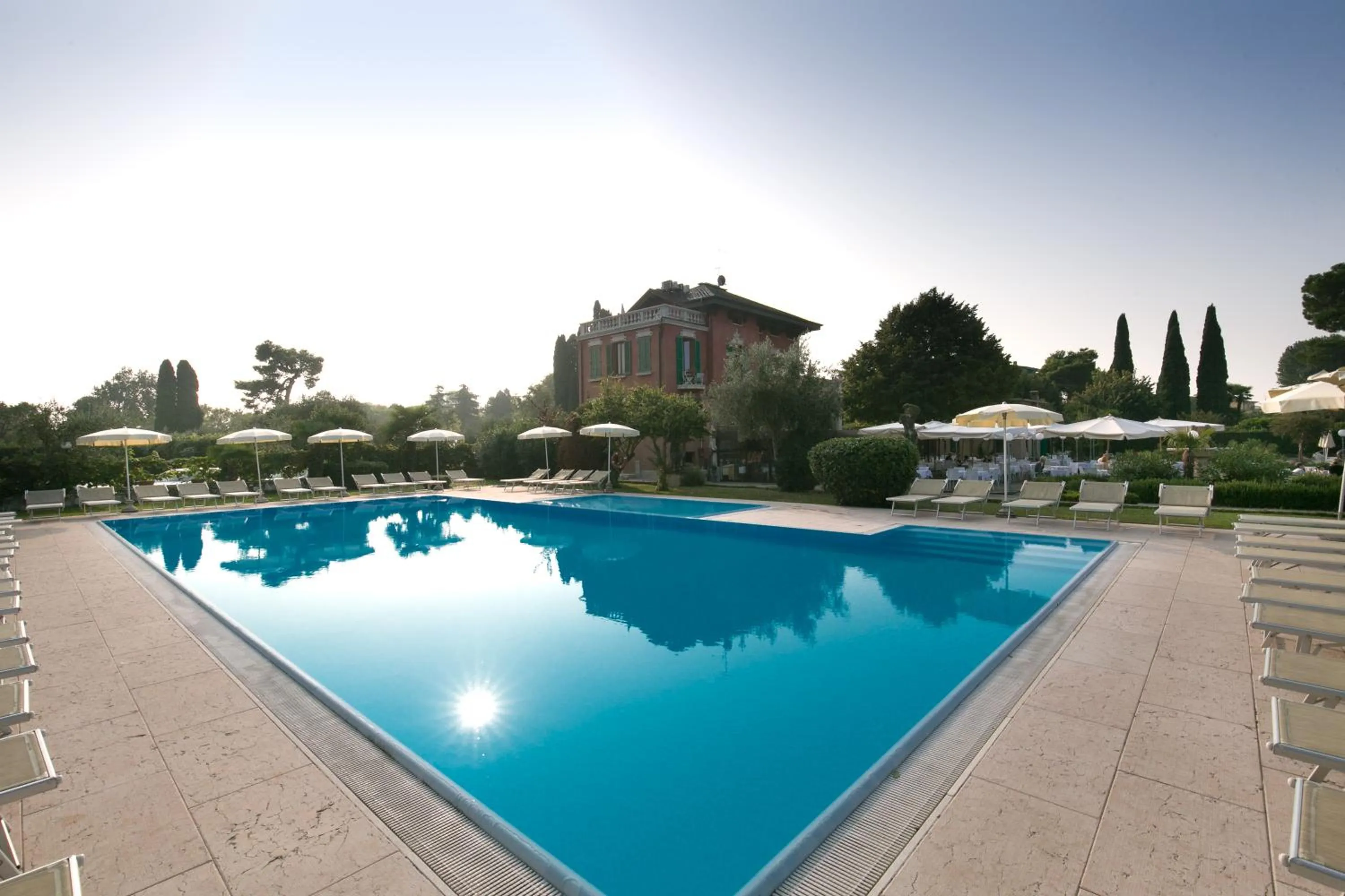 Pool view in Villa Pioppi Hotel