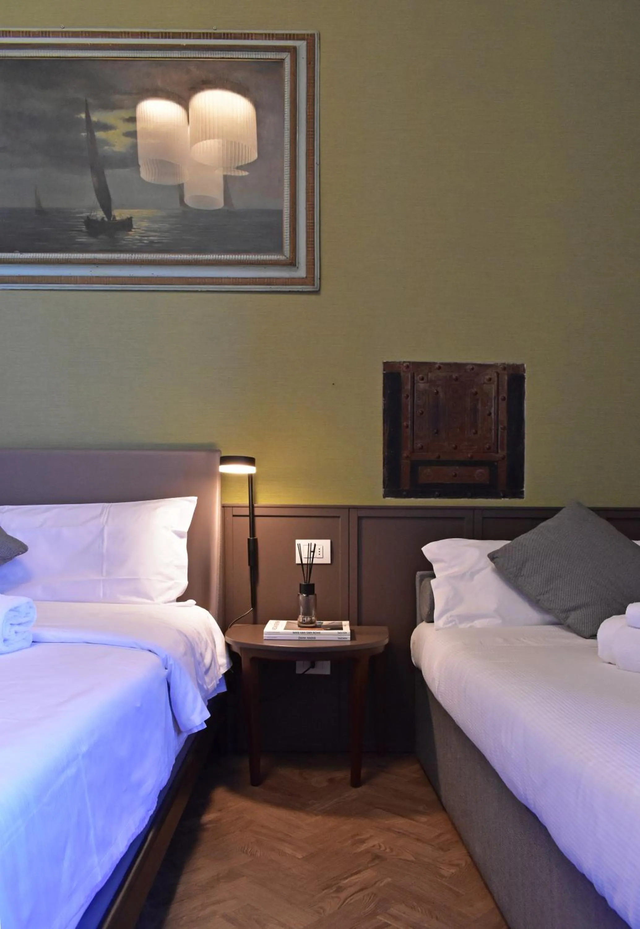 Bed in Villa Pioppi Hotel