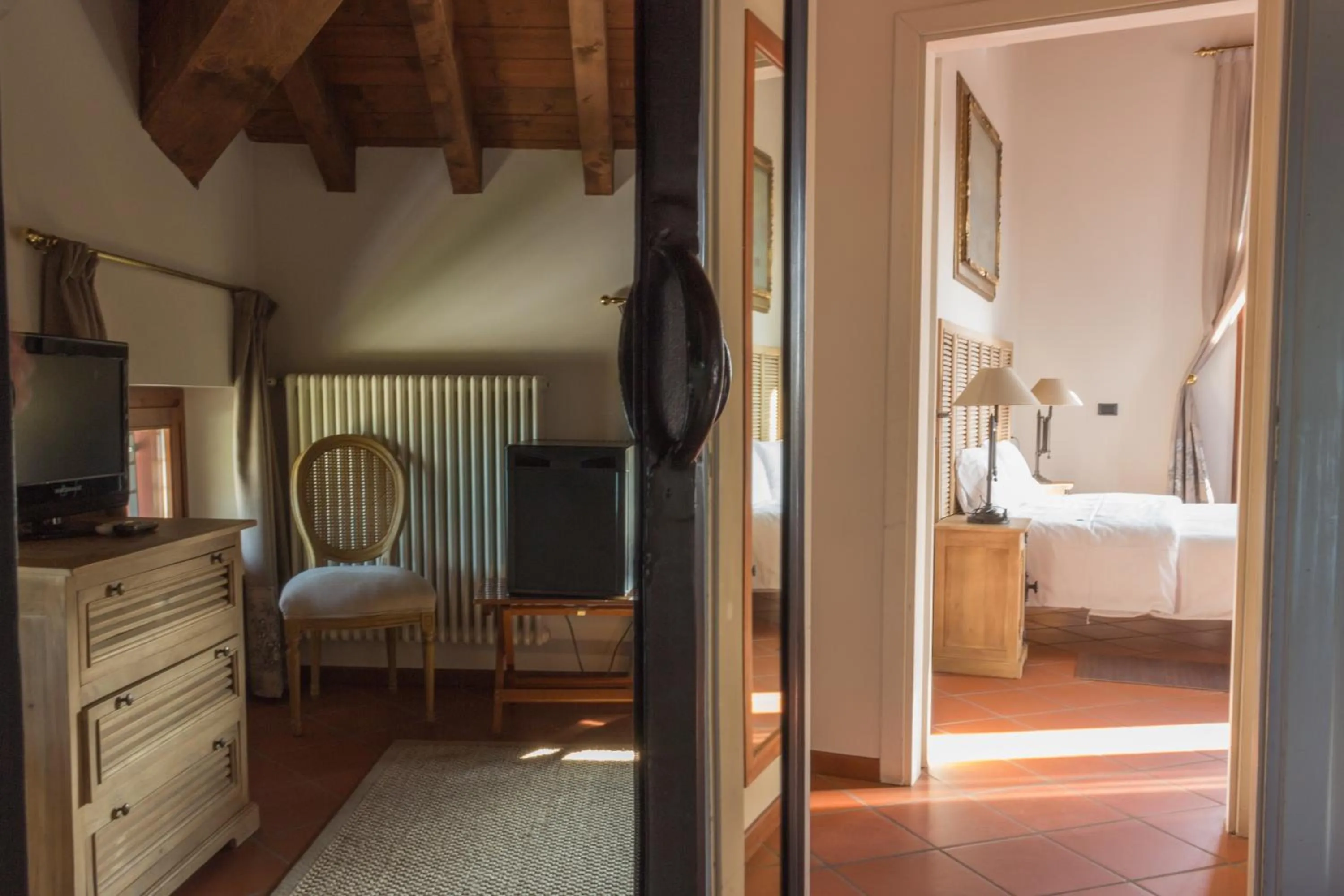 Bed in Villa Pioppi Hotel