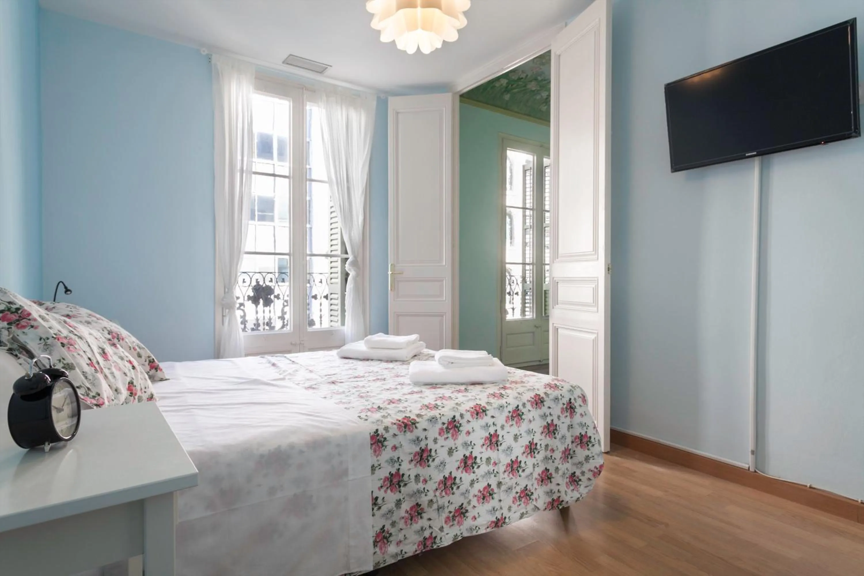 Bedroom, Bed in Apartments Barcelona & Home Deco Eixample