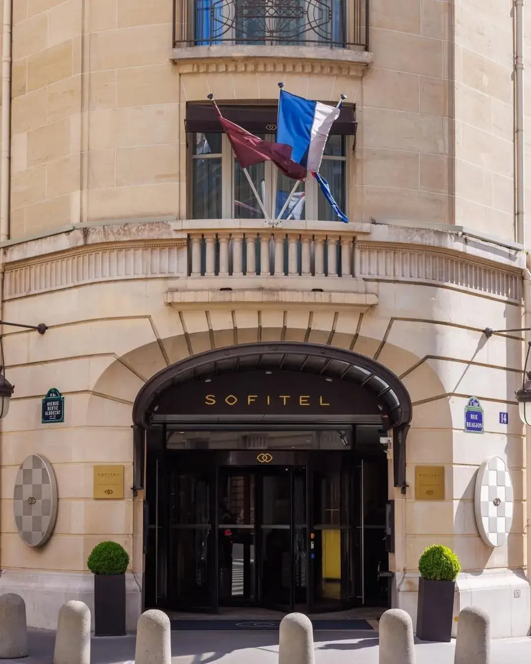 Facade/entrance in Sofitel Paris Arc De Triomphe Facade/entrance in Sofitel Paris Arc De Triomphe