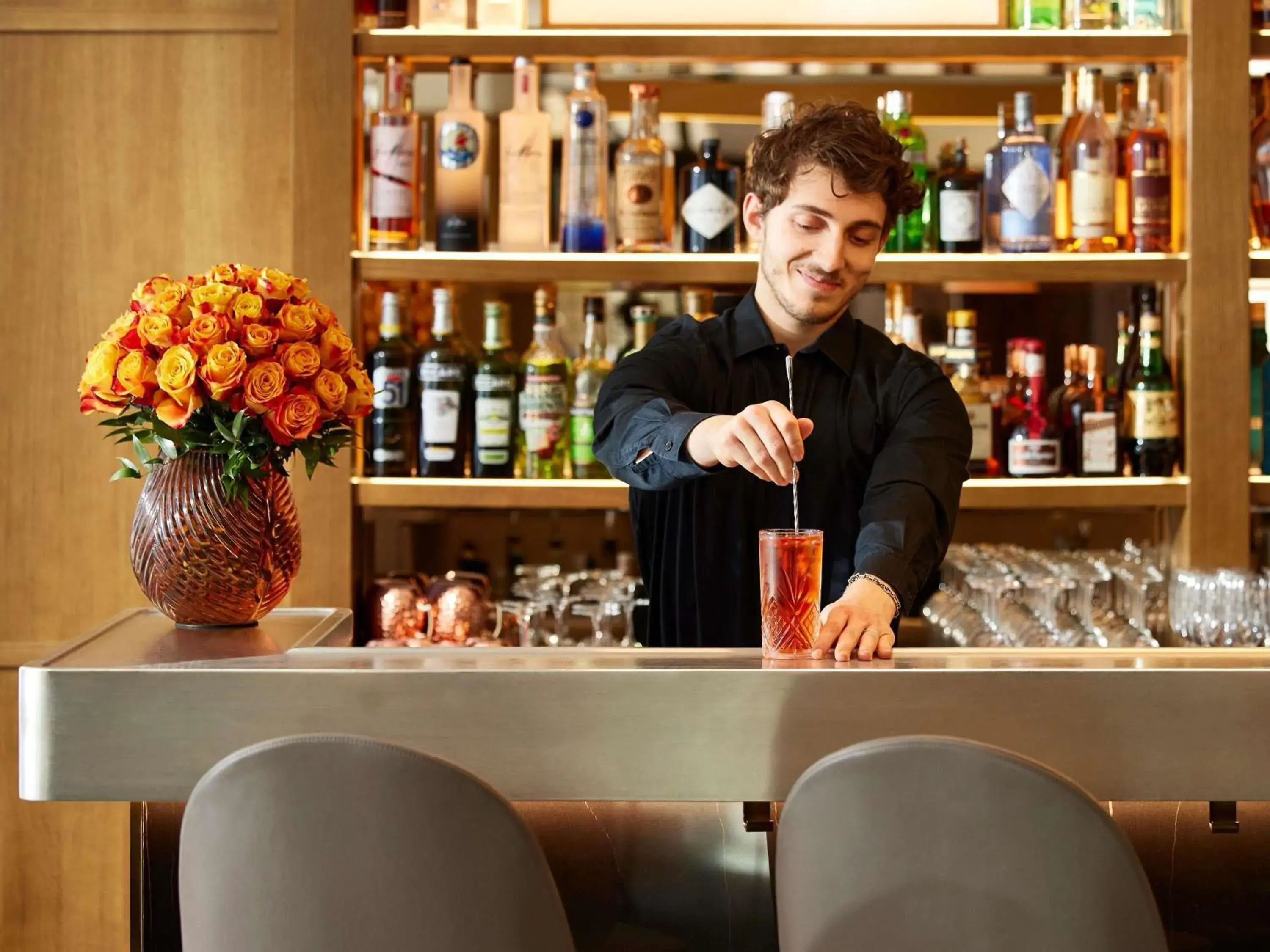 Lounge or bar in Sofitel Paris Arc De Triomphe Lounge or bar in Sofitel Paris Arc De Triomphe