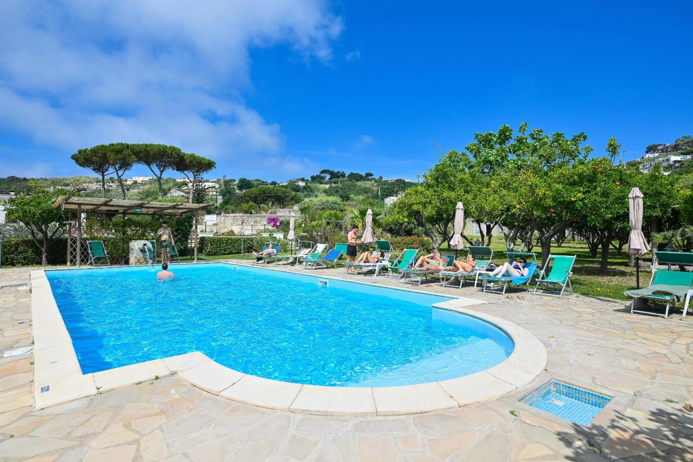 Pool view in Tenuta Villa Tara