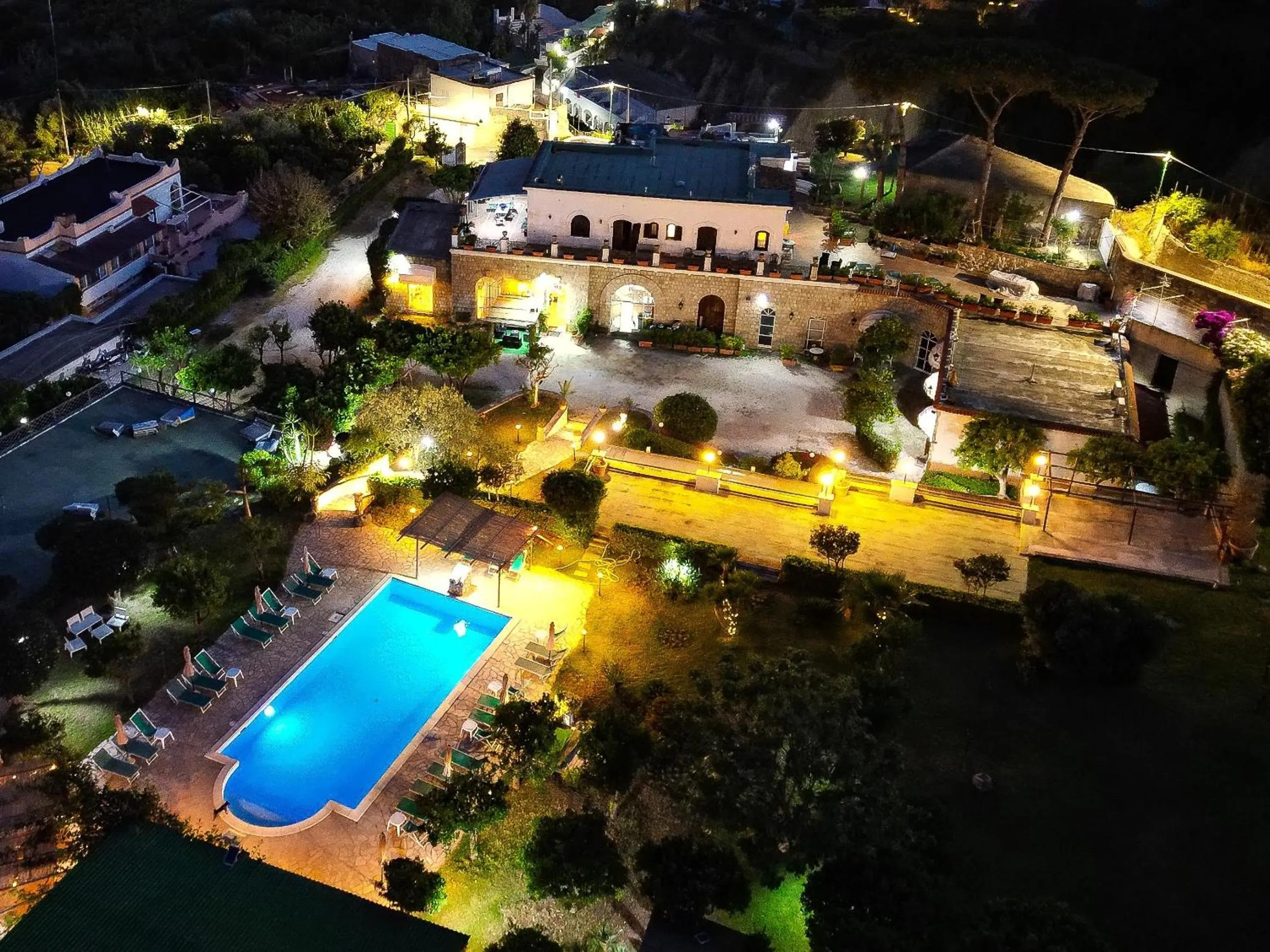 Pool view in Tenuta Villa Tara