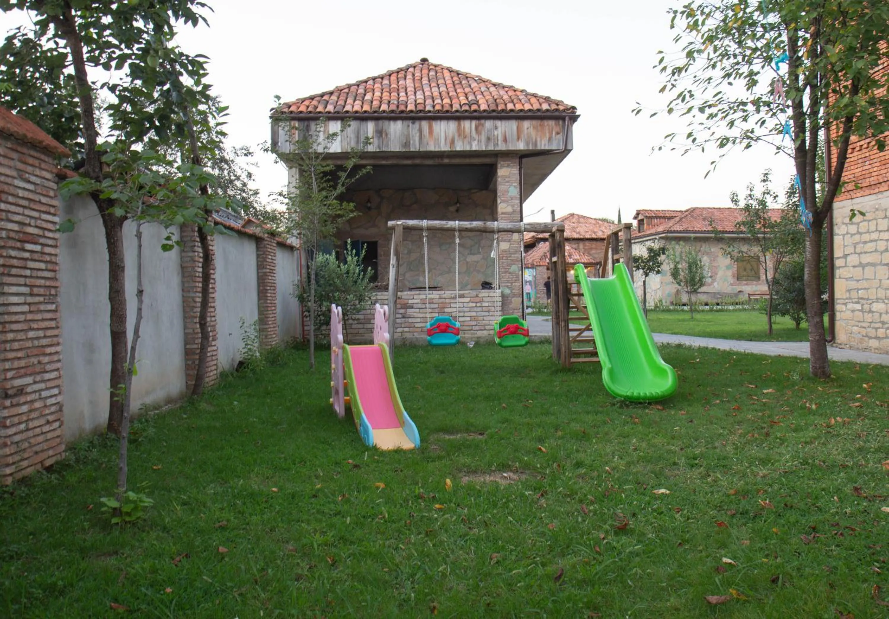 Children play ground in Ethno Sazano Hotel