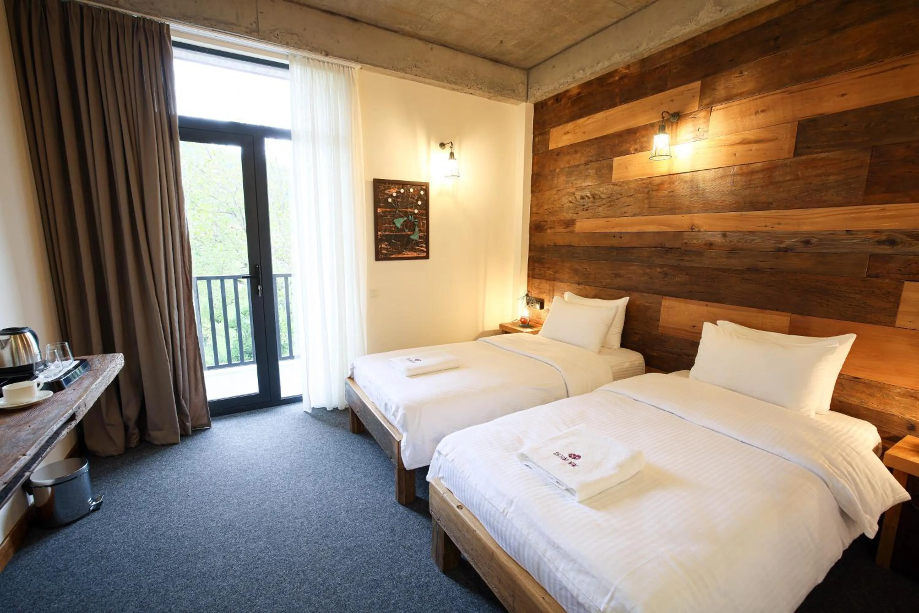 Photo of the whole room, Bed in Ethno Sazano Hotel