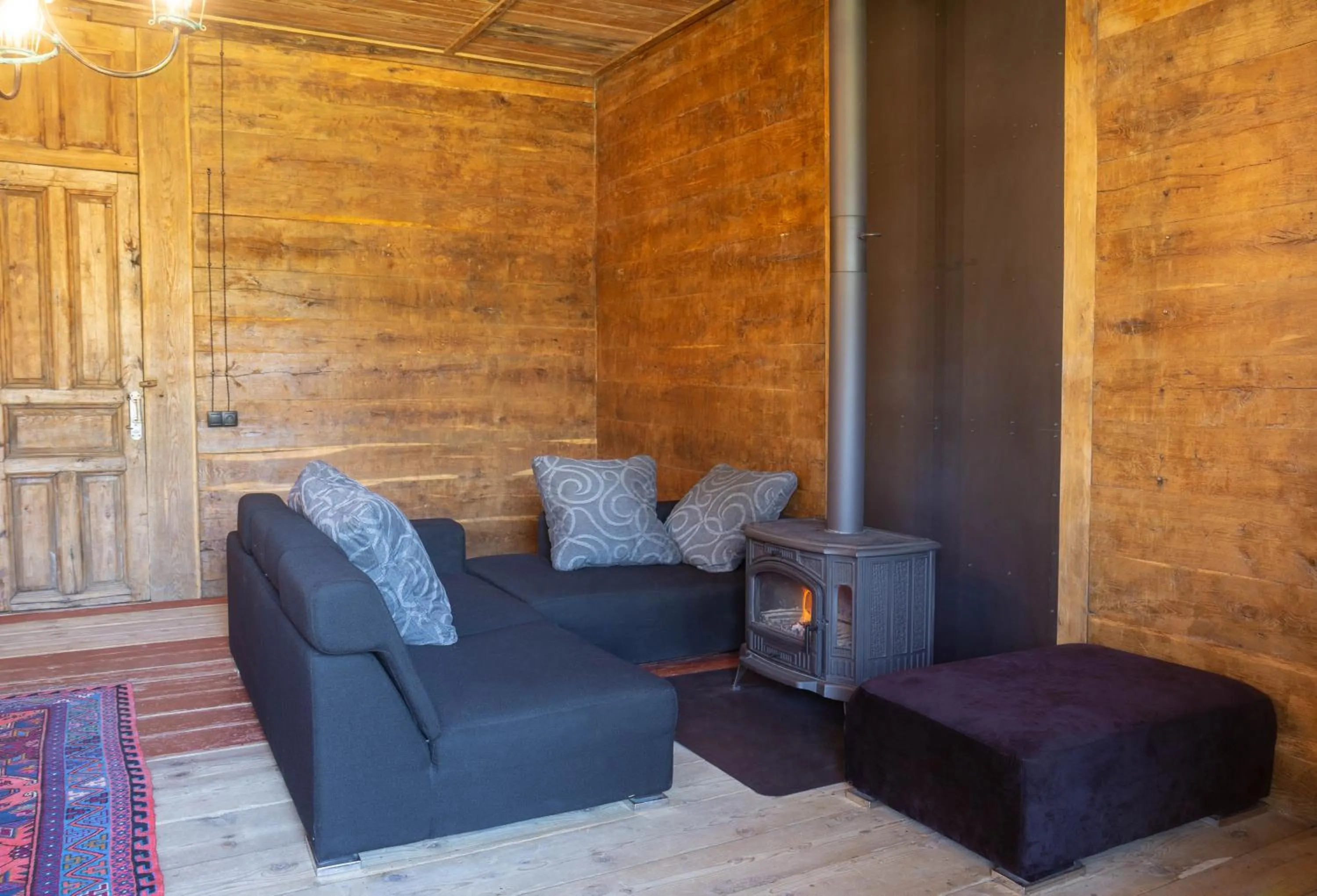 Seating area in Ethno Sazano Hotel