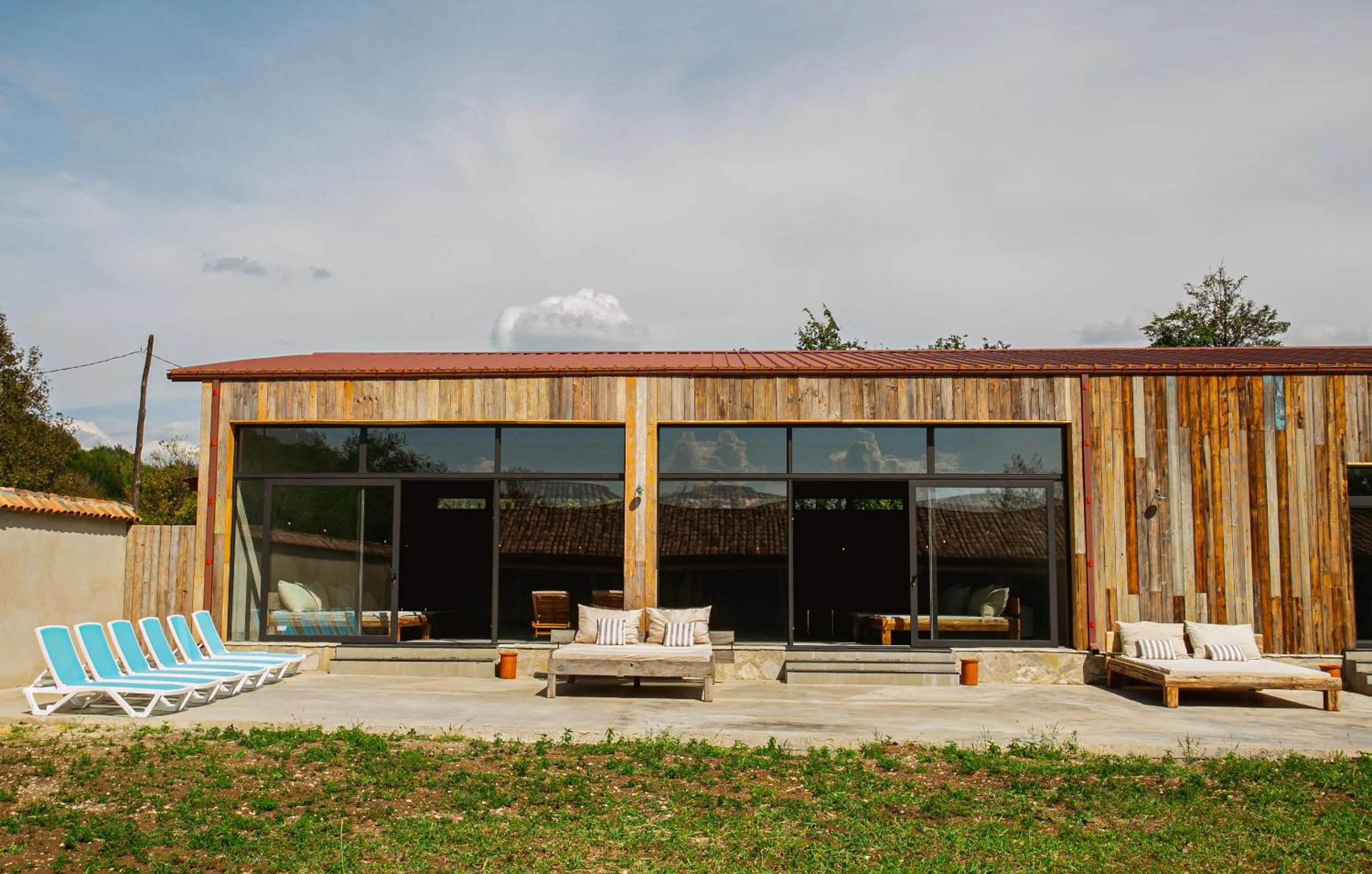 Swimming pool in Ethno Sazano Hotel