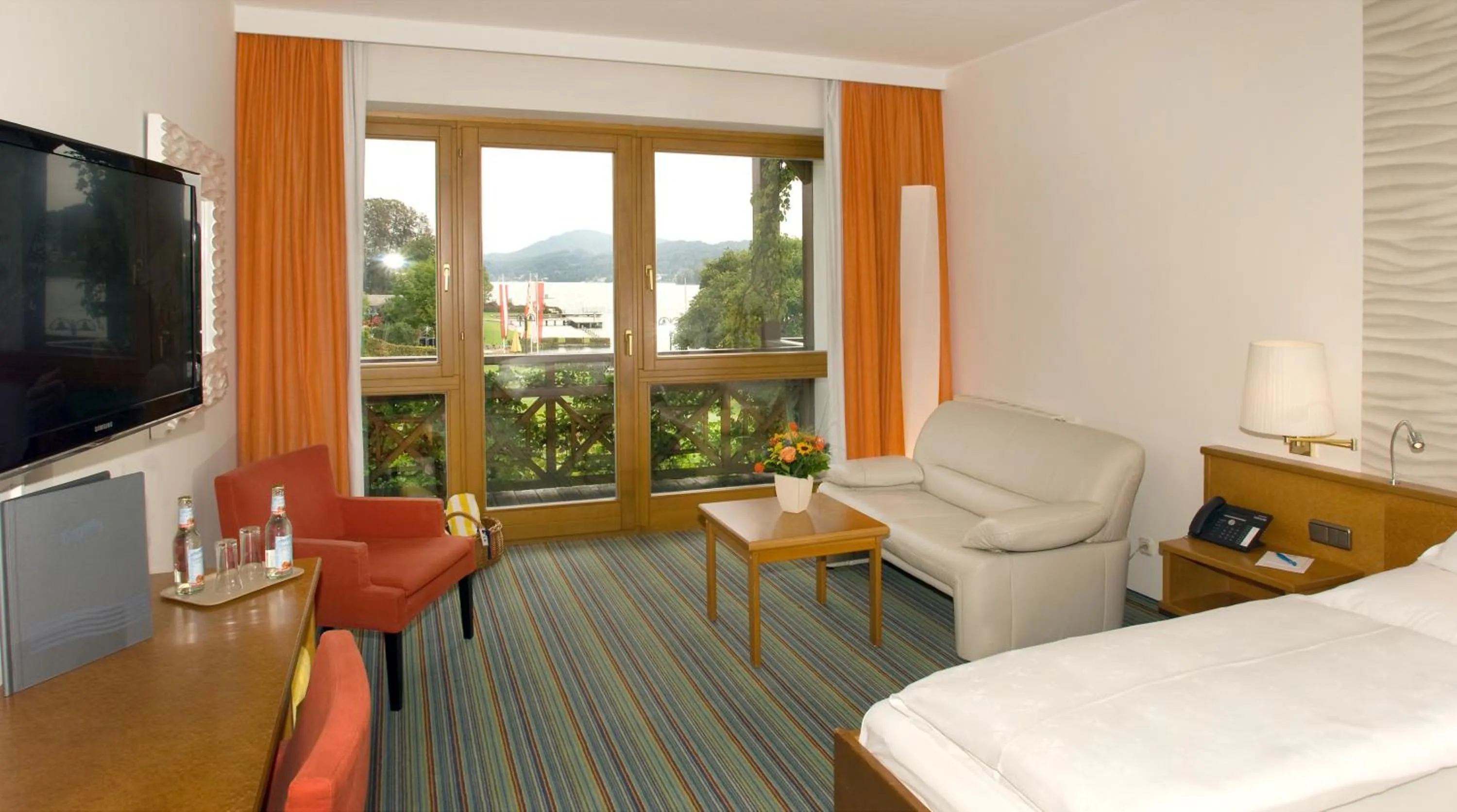 Lake view in Seehotel Engstler