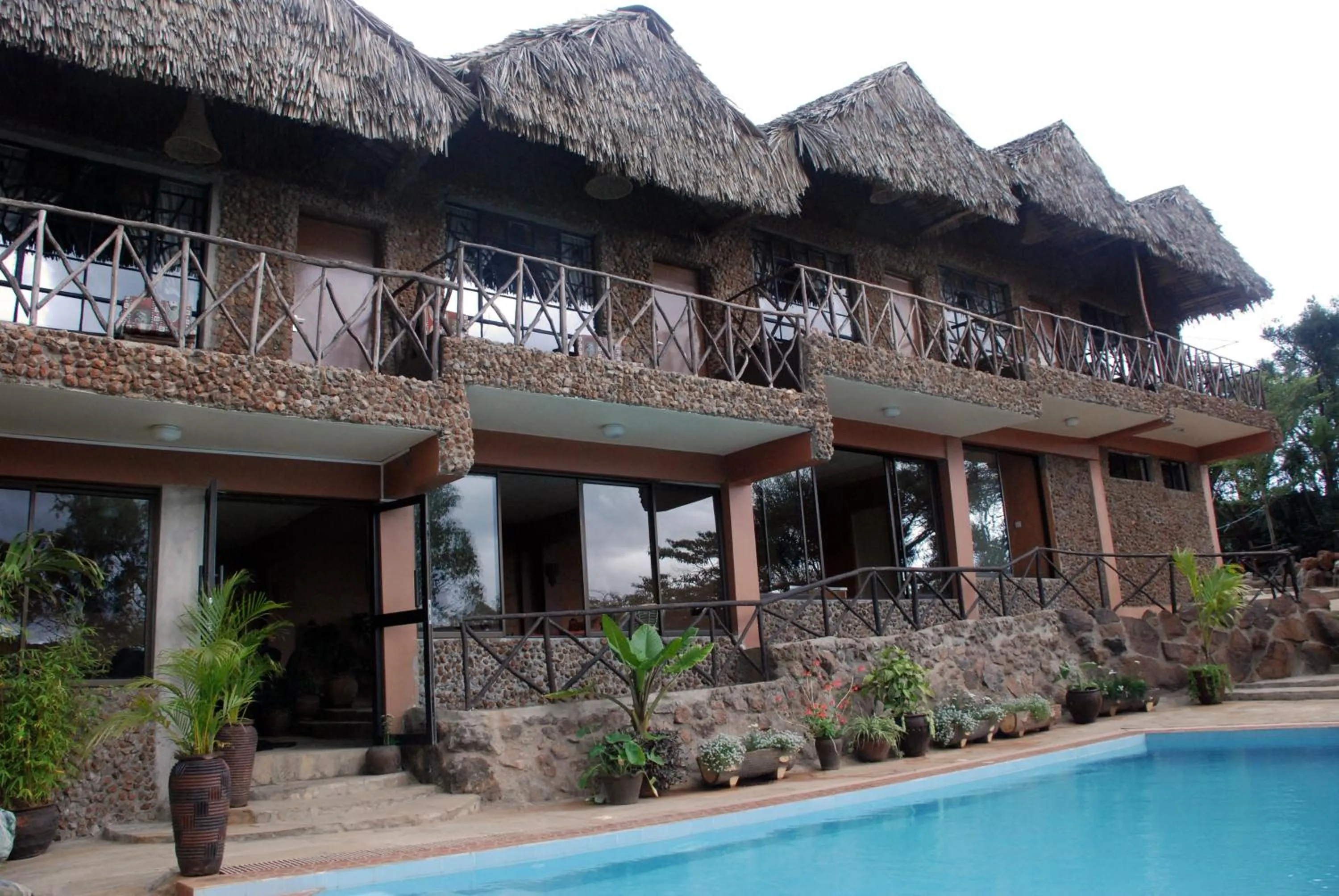 Swimming pool in Osoita Lodge