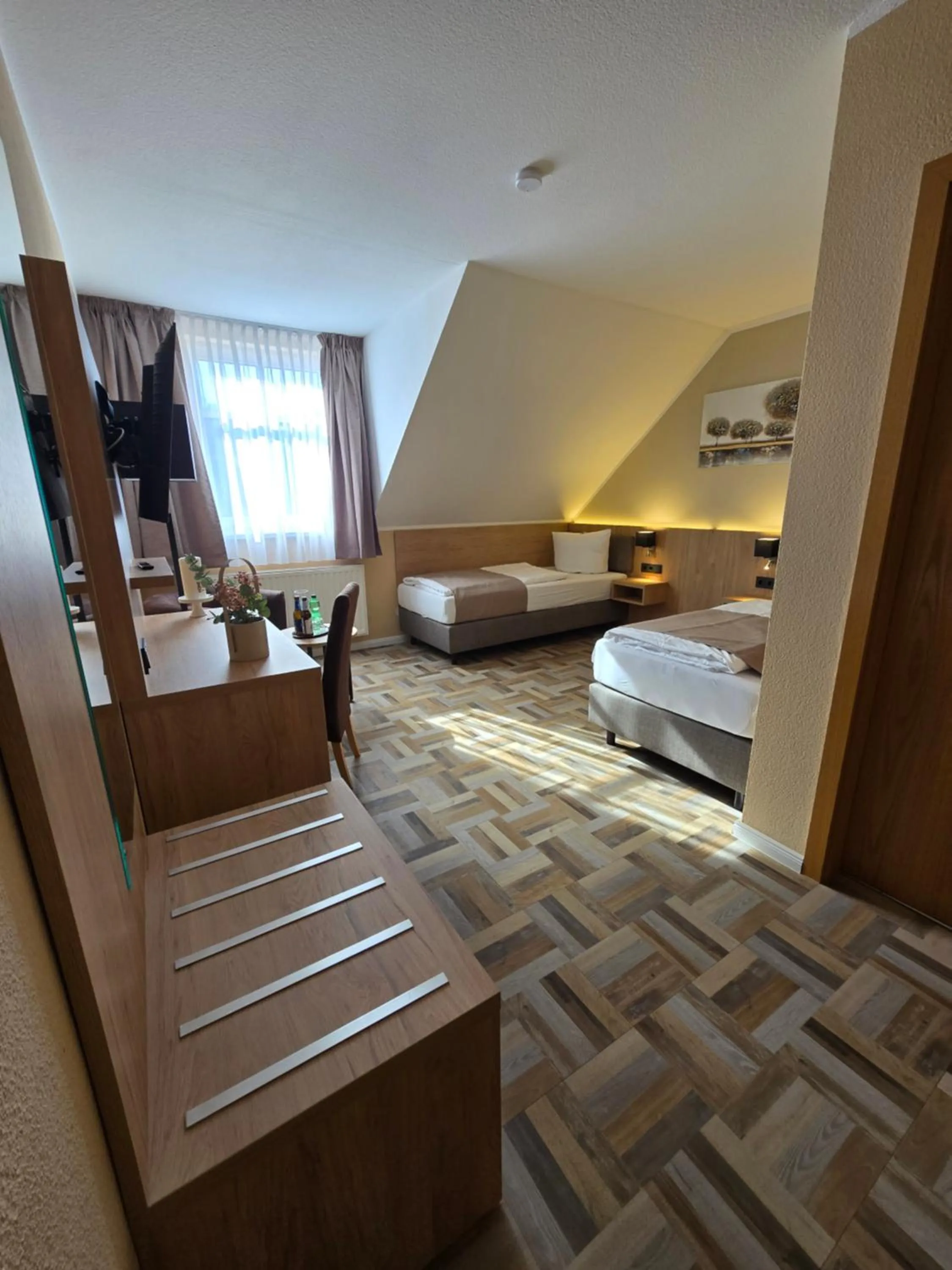 Property building, Bed in Landgasthaus Zander