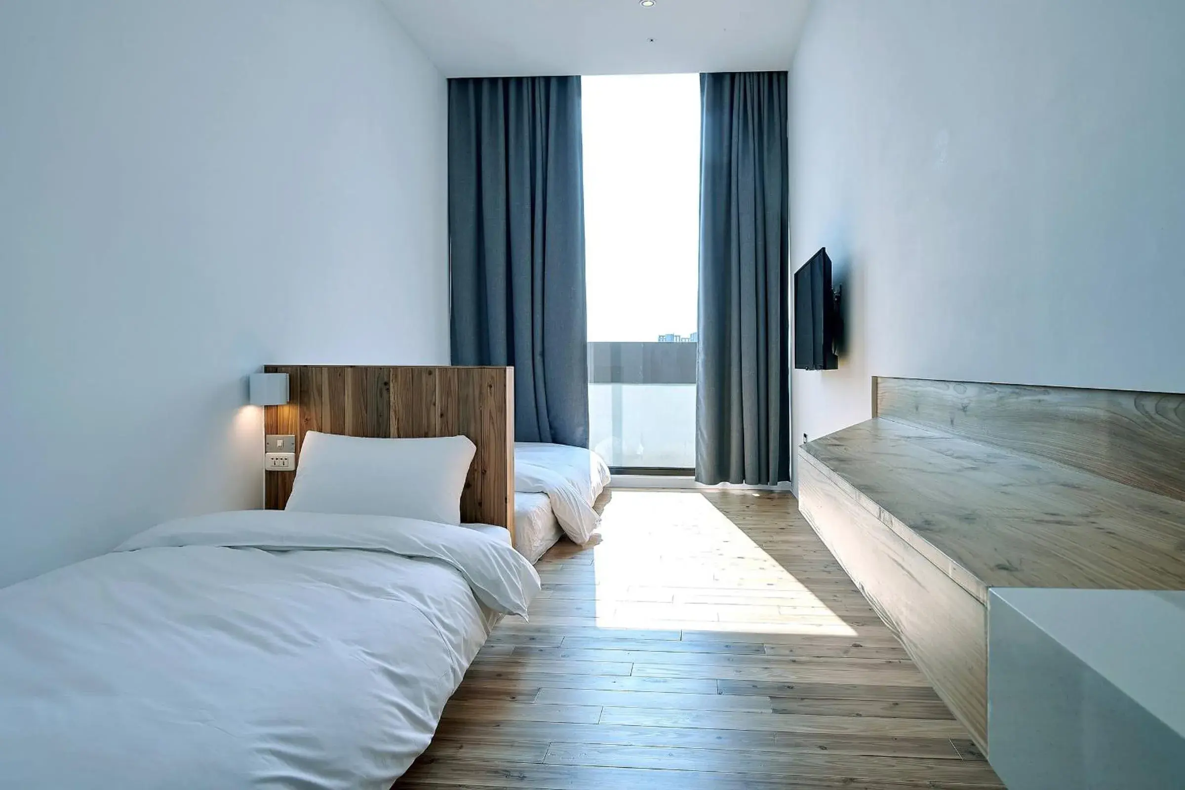 Twin Room with Bathroom in Star Hostel Taichung Parklane Twin Room with Bathroom in Star Hostel Taichung Parklane