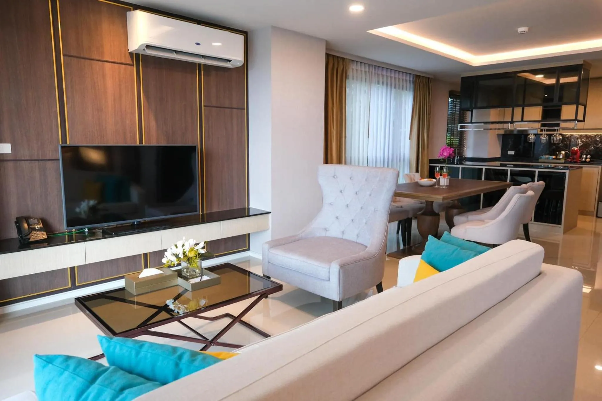 Living room in Mida Grande Resort Phuket Official Account