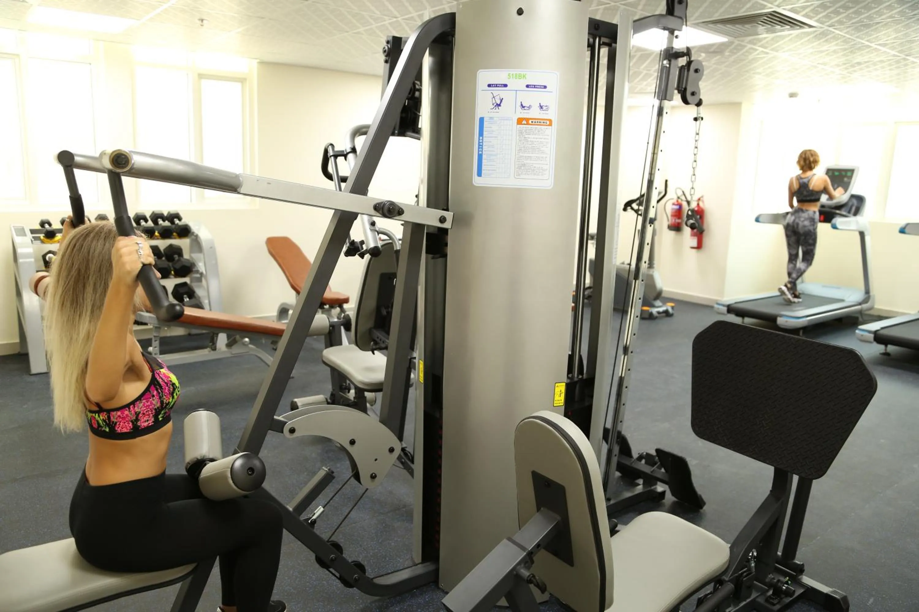 Fitness centre/facilities in Uptown Hotel Apartment Fujairah By Gewan