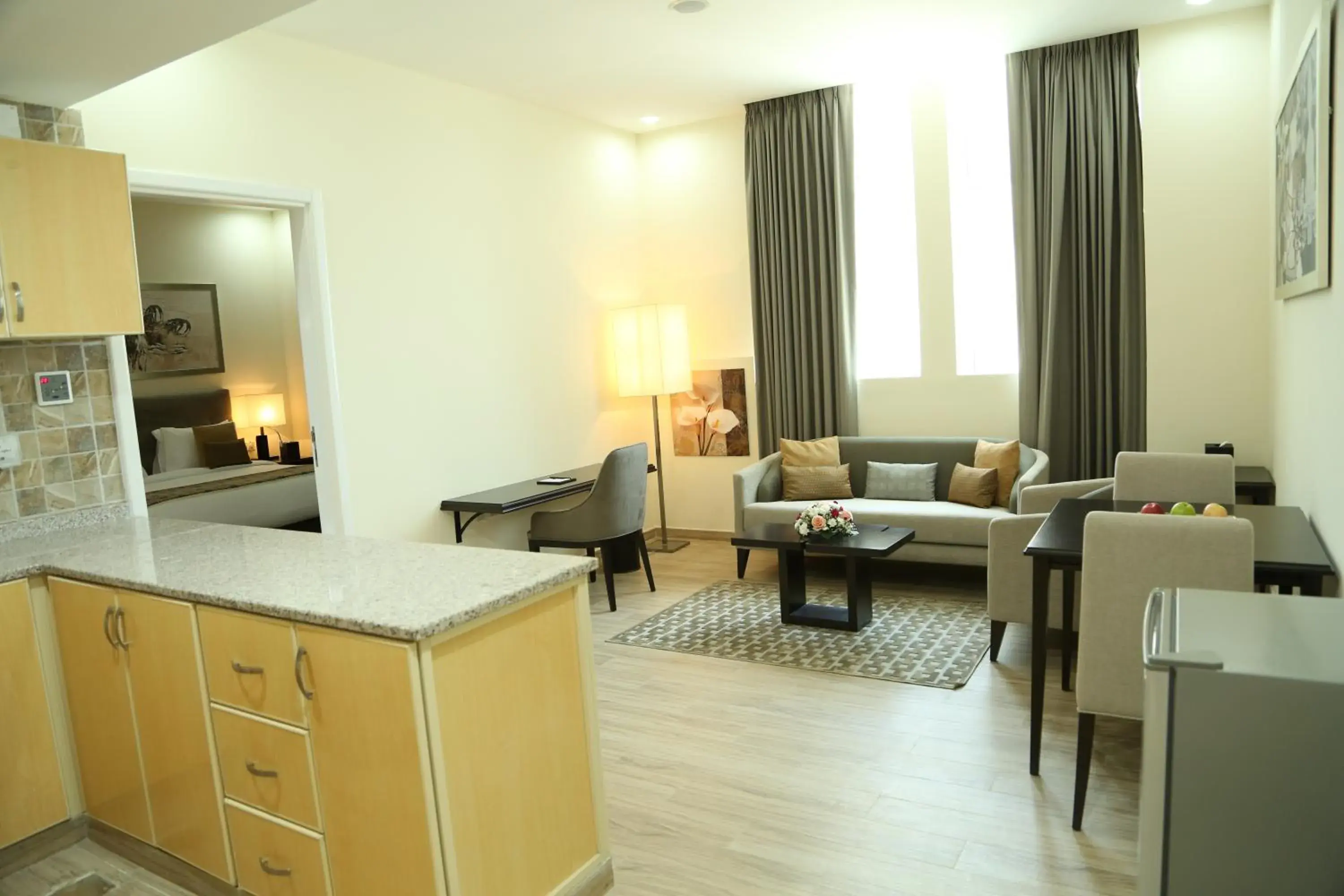 Living room in Uptown Hotel Apartment Fujairah By Gewan Living room in Uptown Hotel Apartment Fujairah By Gewan