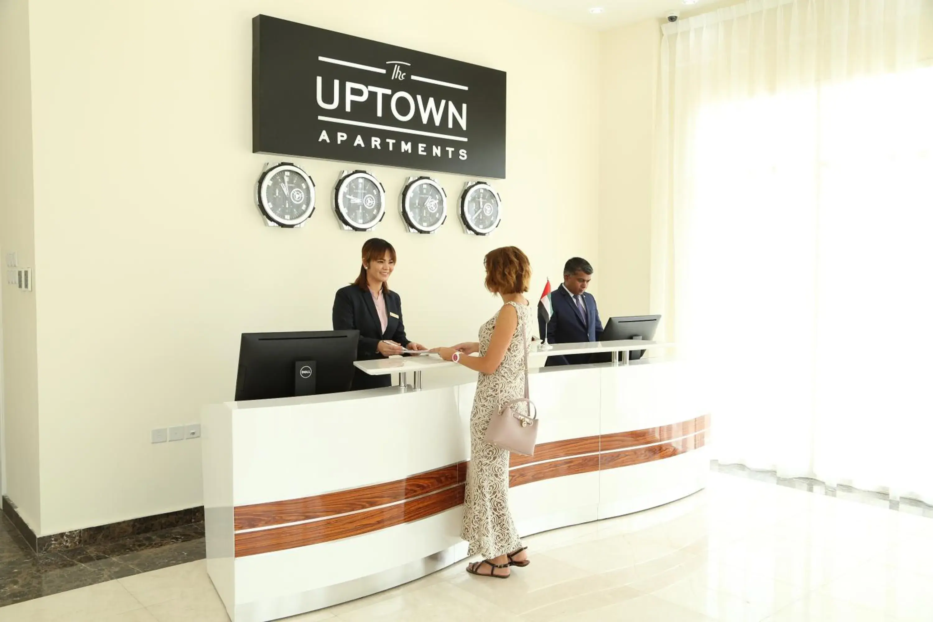 Lobby or reception in Uptown Hotel Apartment Fujairah By Gewan Lobby or reception in Uptown Hotel Apartment Fujairah By Gewan