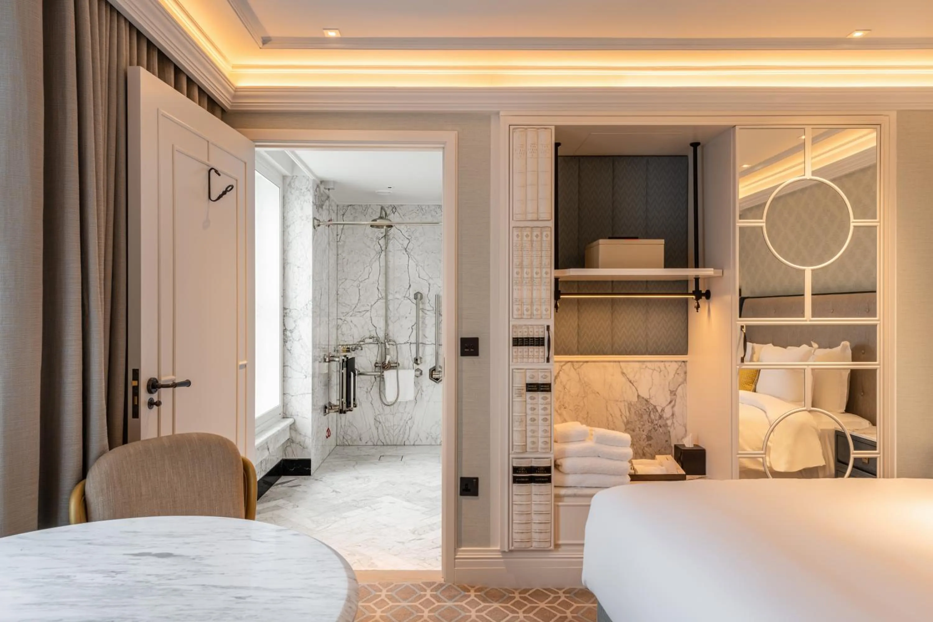 Bathroom, Bed in Great Scotland Yard Hotel, part of Hyatt
