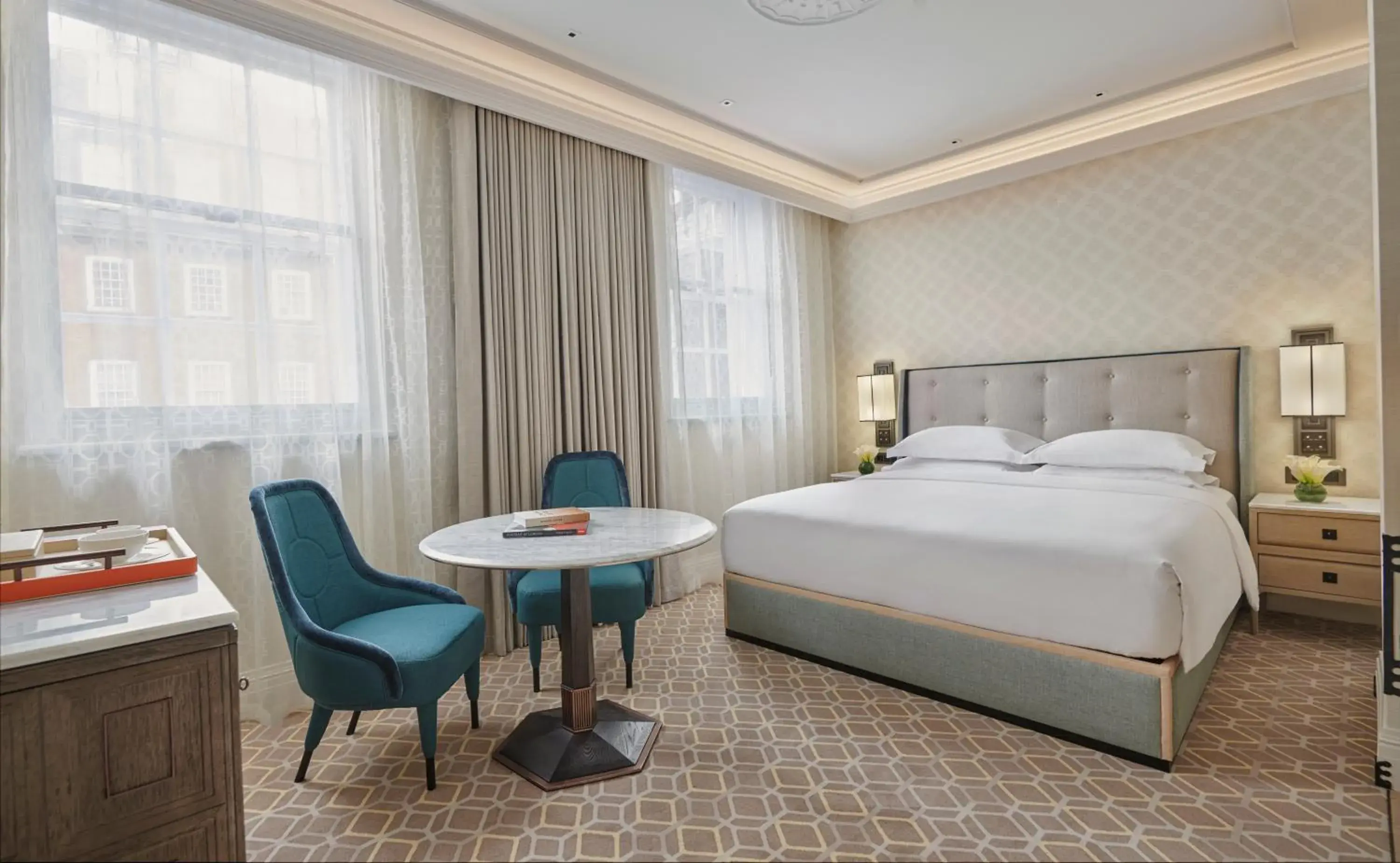 Bedroom, Bed in Great Scotland Yard Hotel, part of Hyatt Bedroom, Bed in Great Scotland Yard Hotel, part of Hyatt