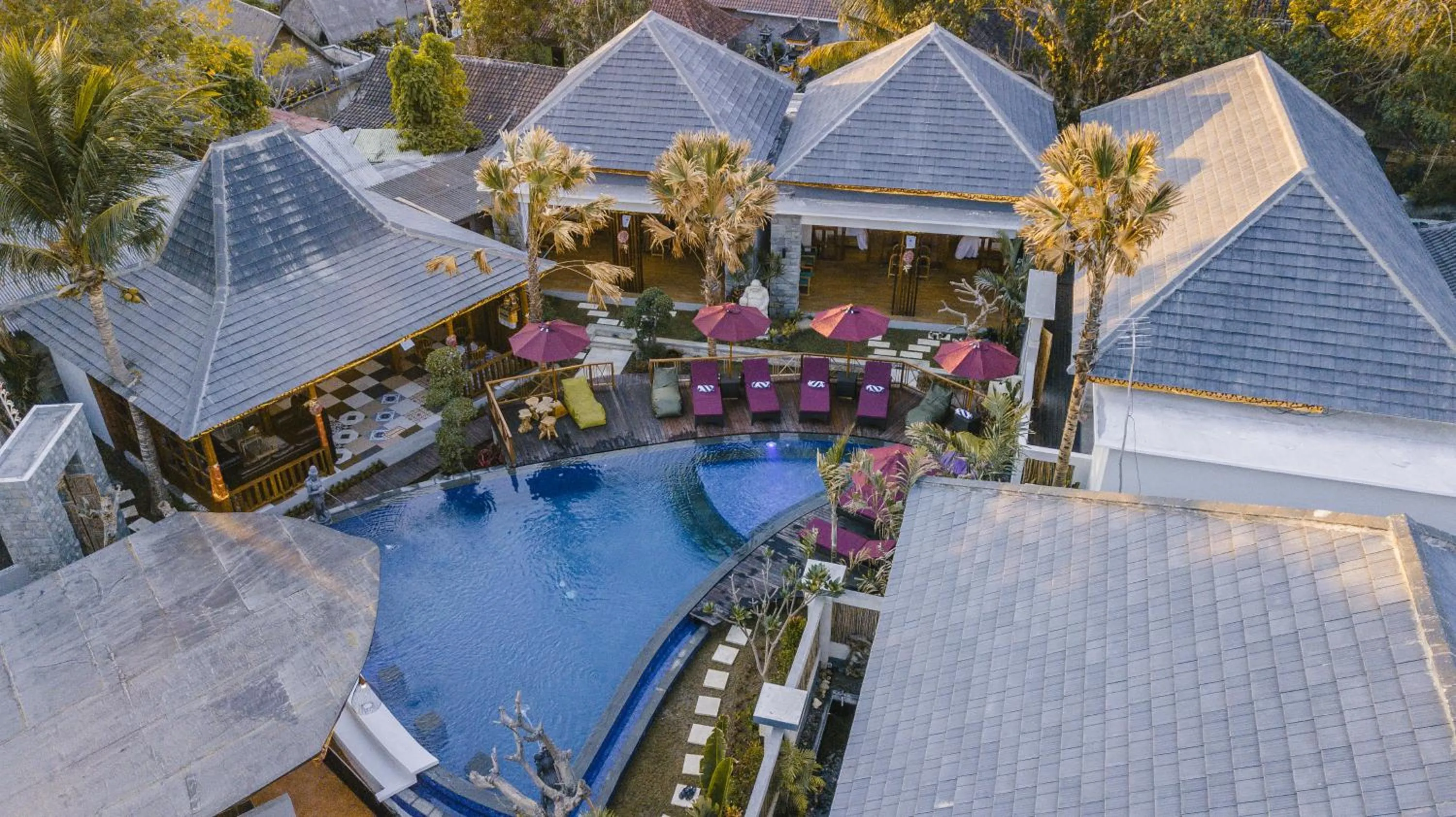 Bird's eye view in LGood Lembongan Island Villas