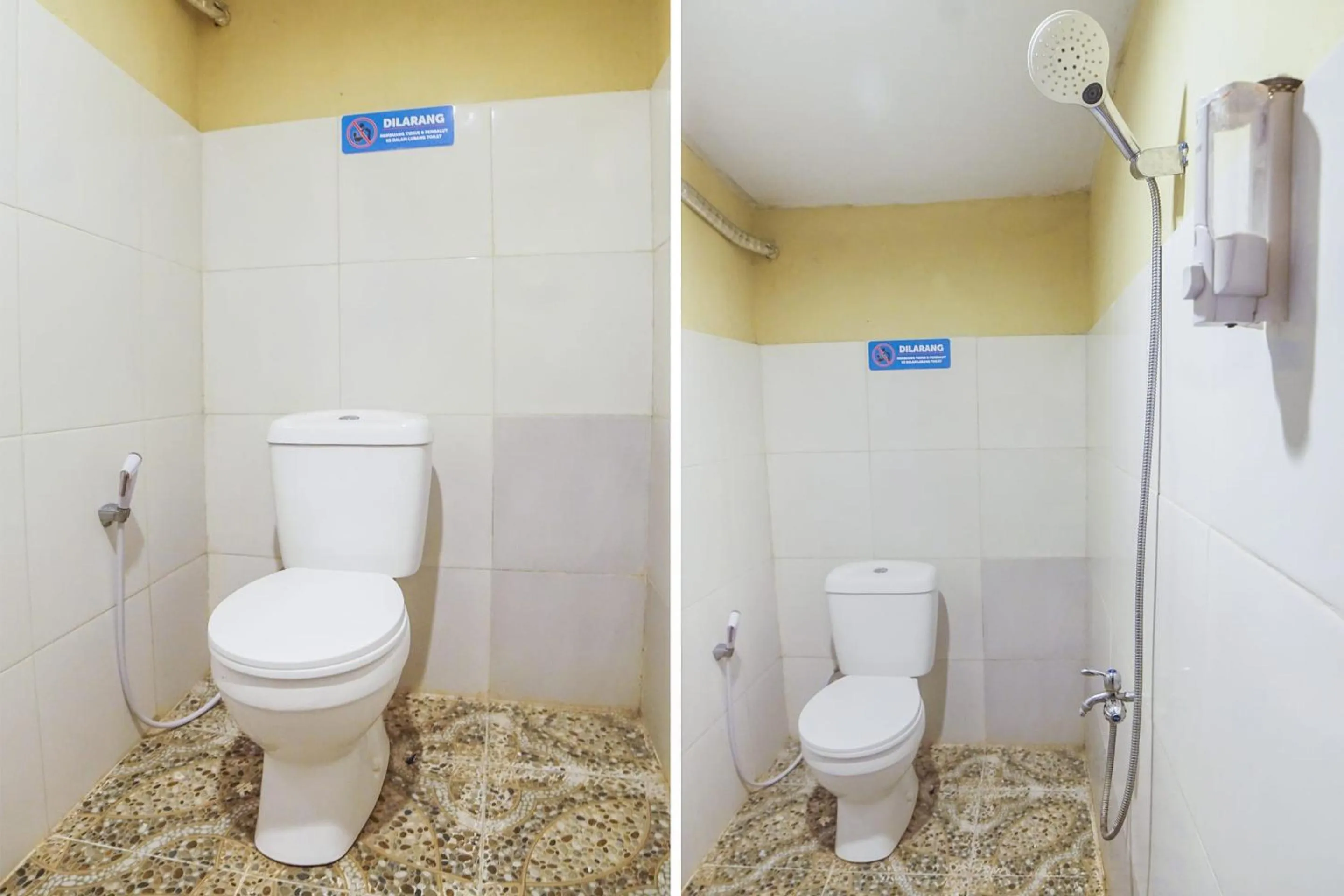 Bathroom in Hotel O Sky Residence Mawar