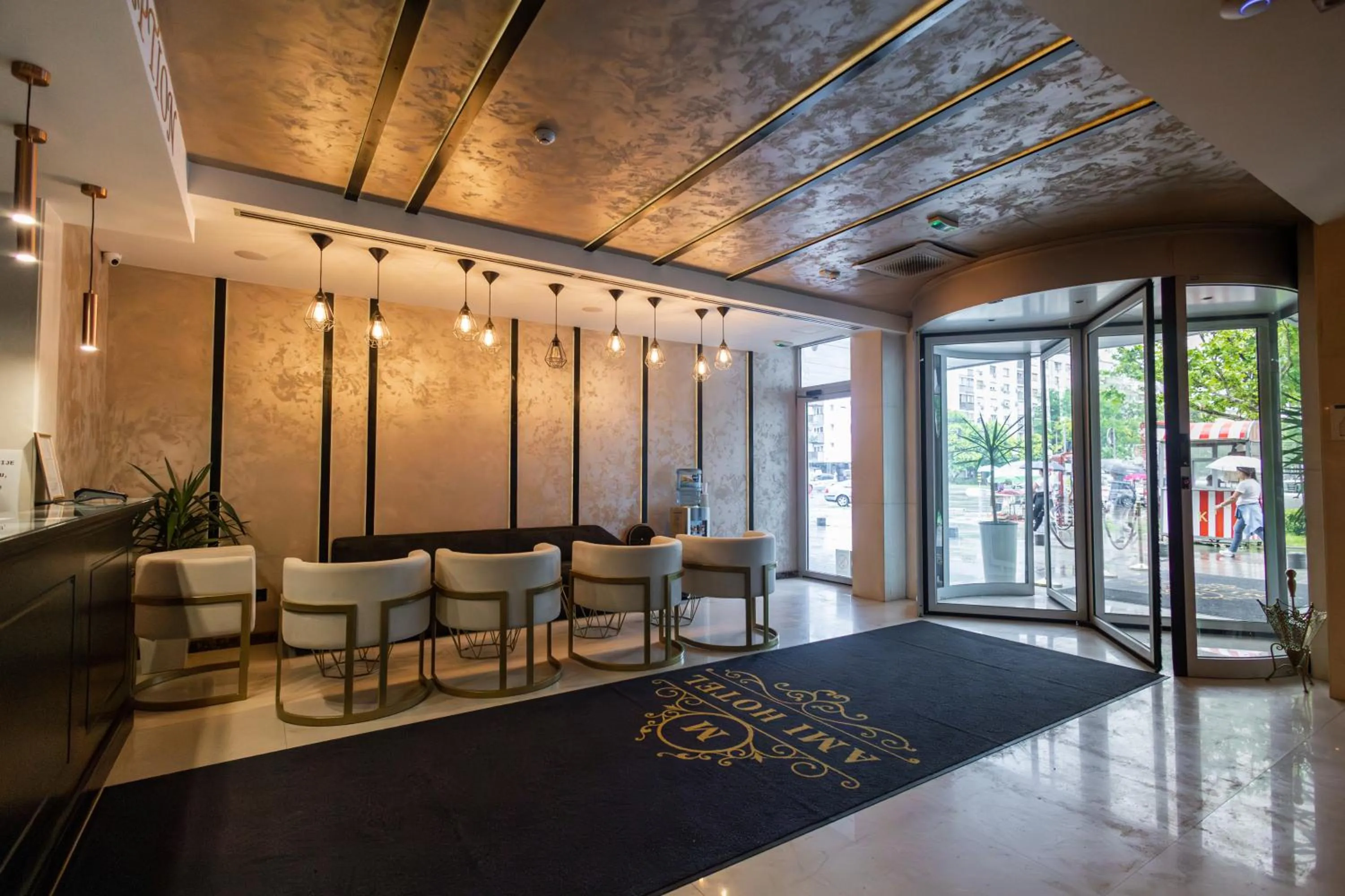 Lobby or reception in GARNI HOTEL AMI