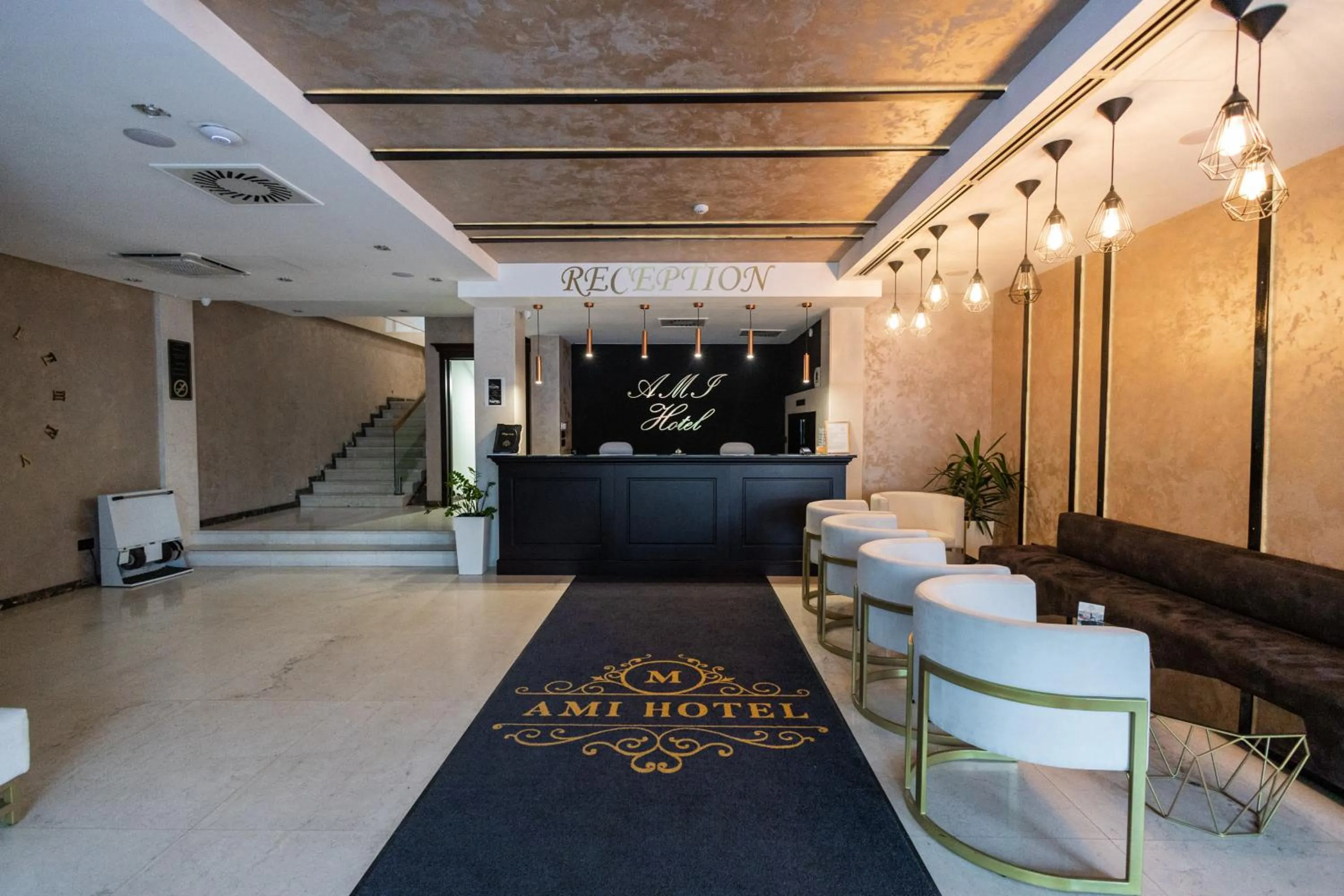 Lobby or reception in GARNI HOTEL AMI