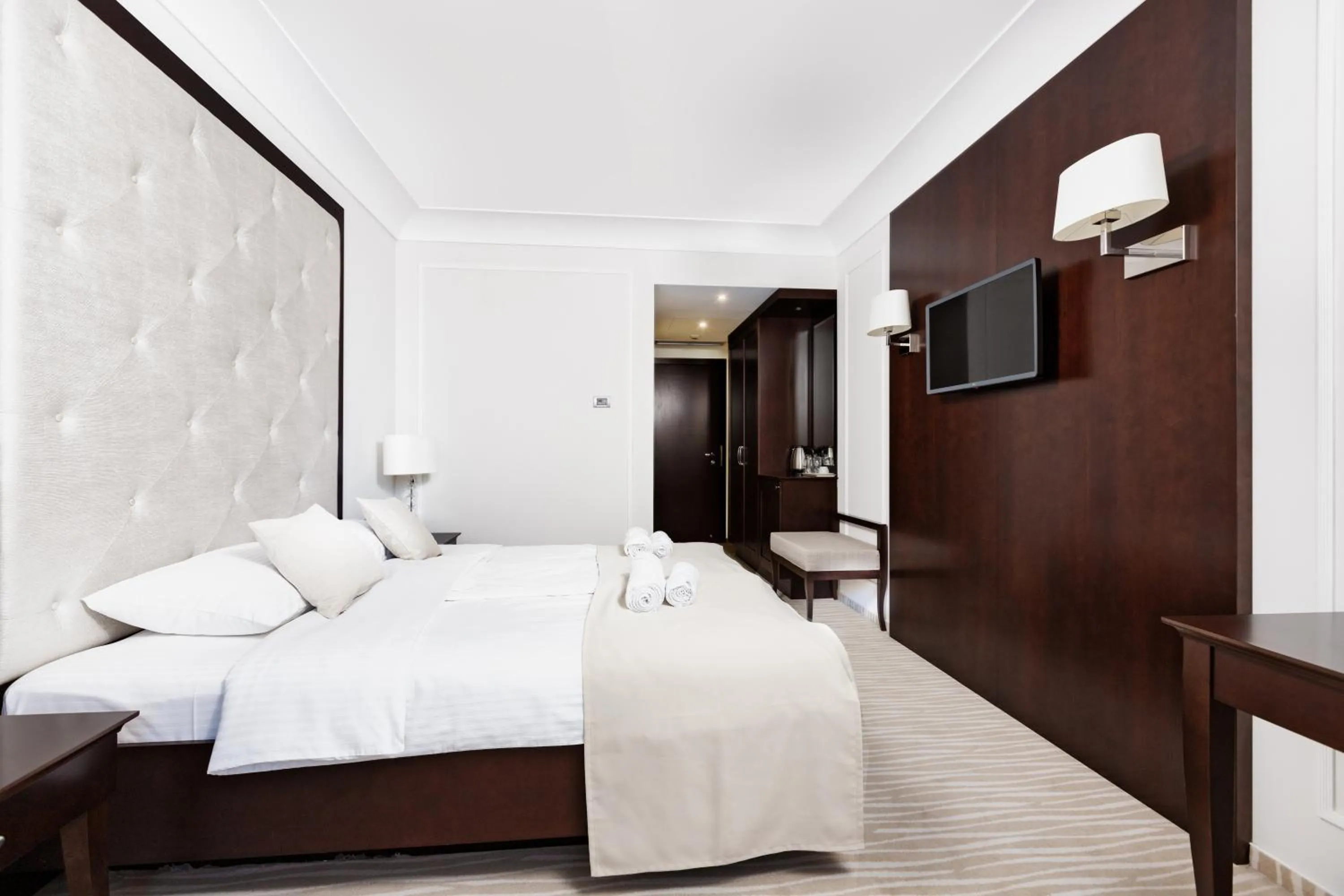 Bed in GARNI HOTEL AMI