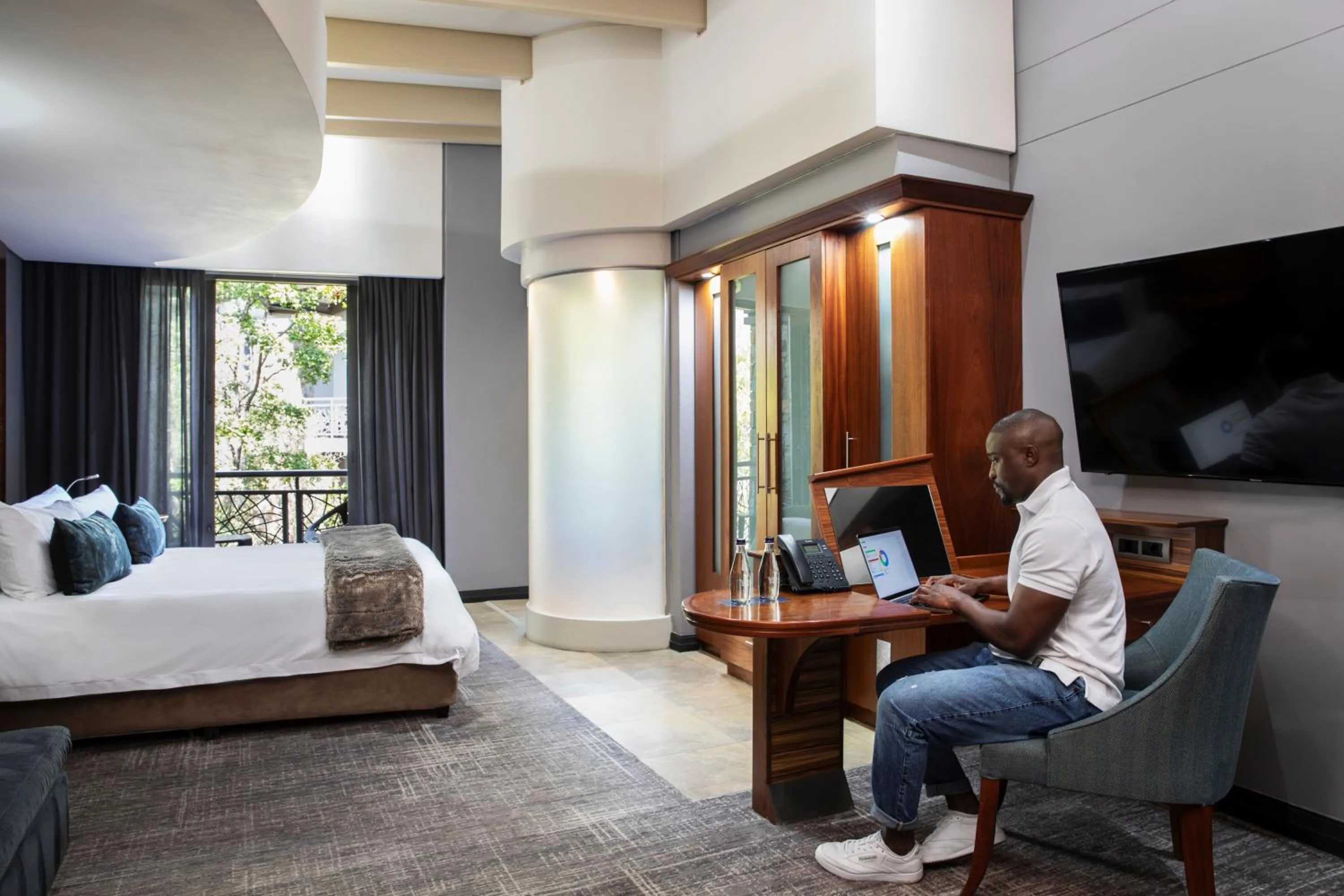 furniture, Bed in Seven Villa Hotel & Spa