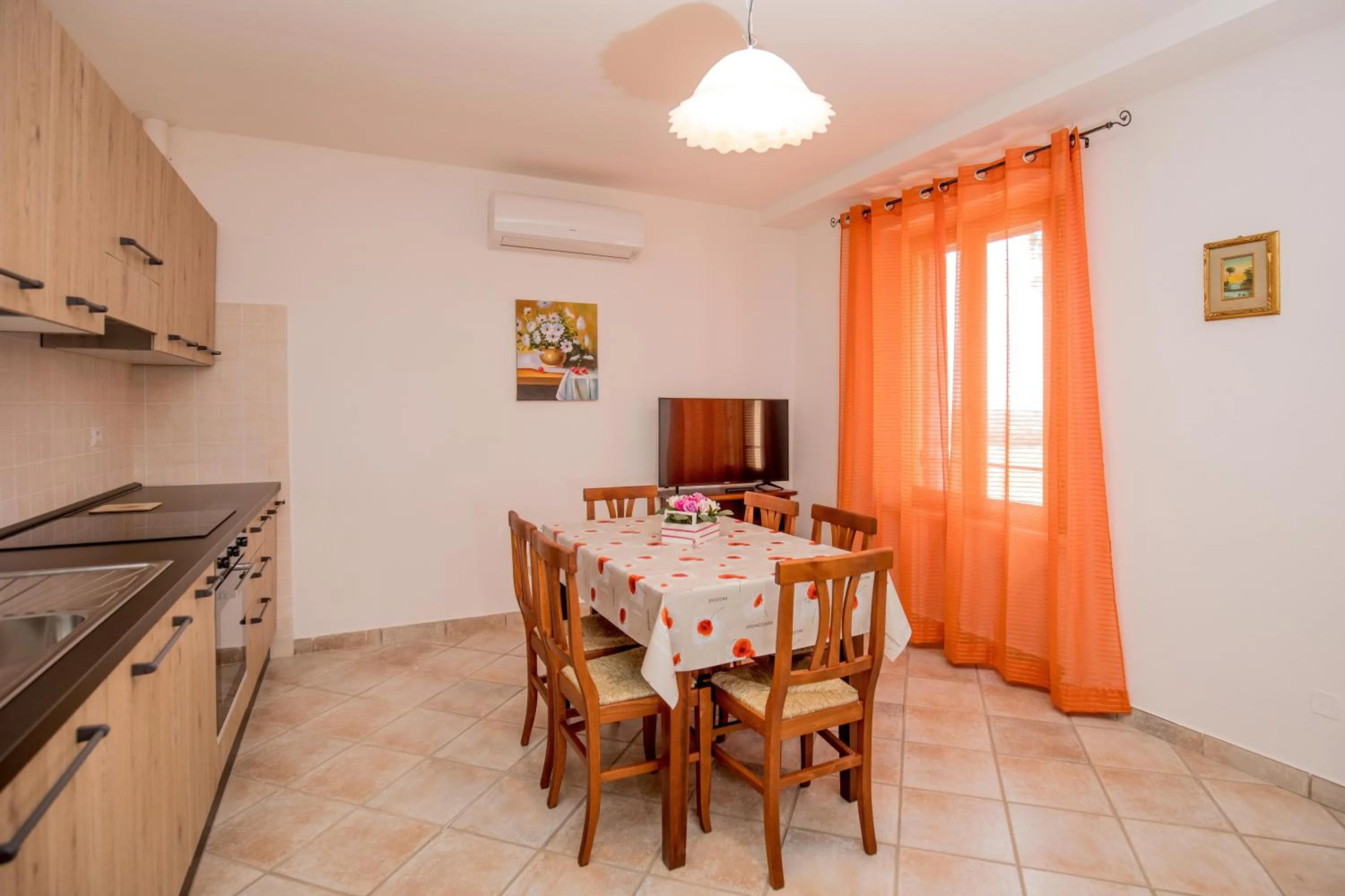 Kitchen or kitchenette in Agriturismo Colle Oliveto