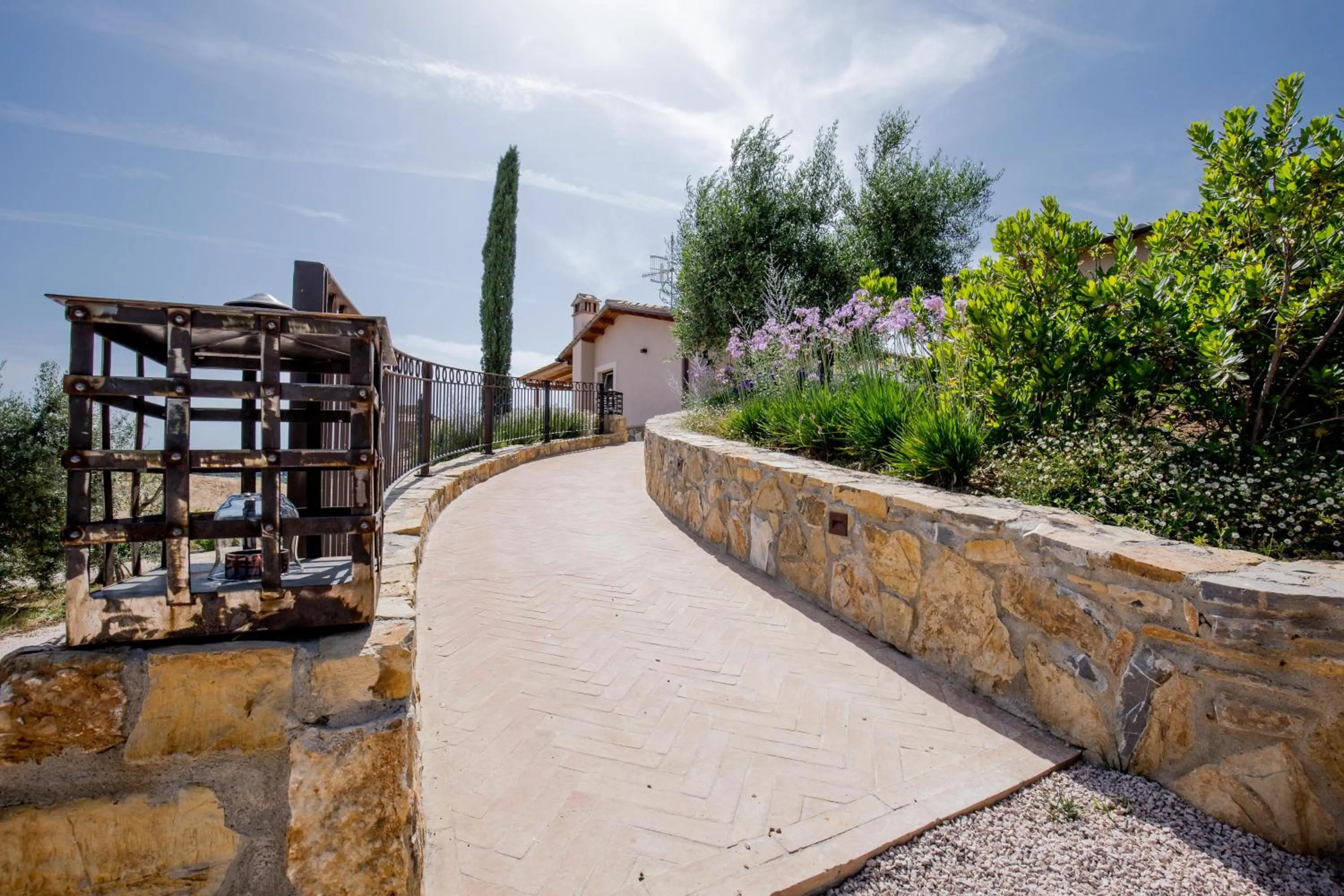 Garden view in Agriturismo Colle Oliveto