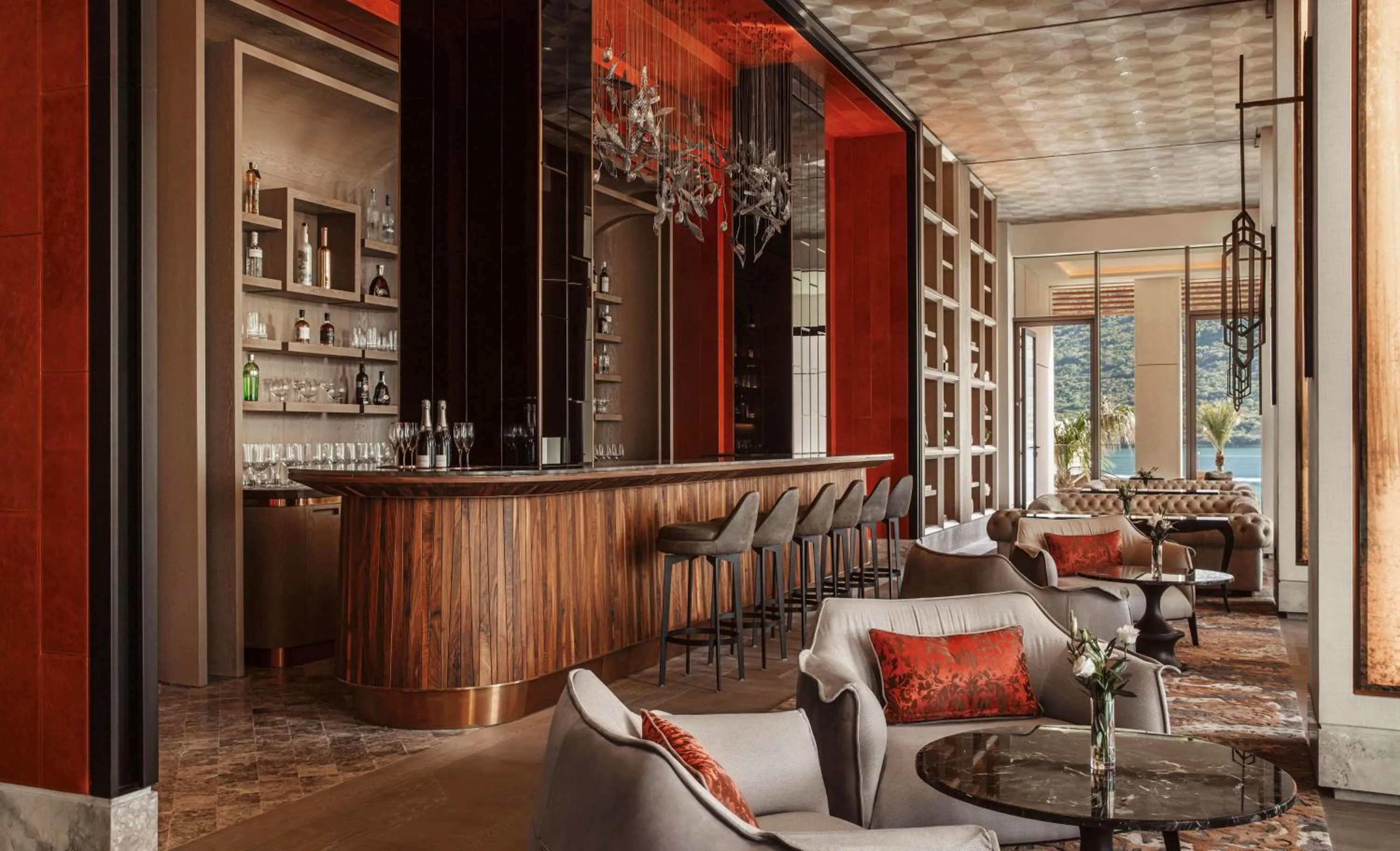 Lounge or bar in One&Only Portonovi