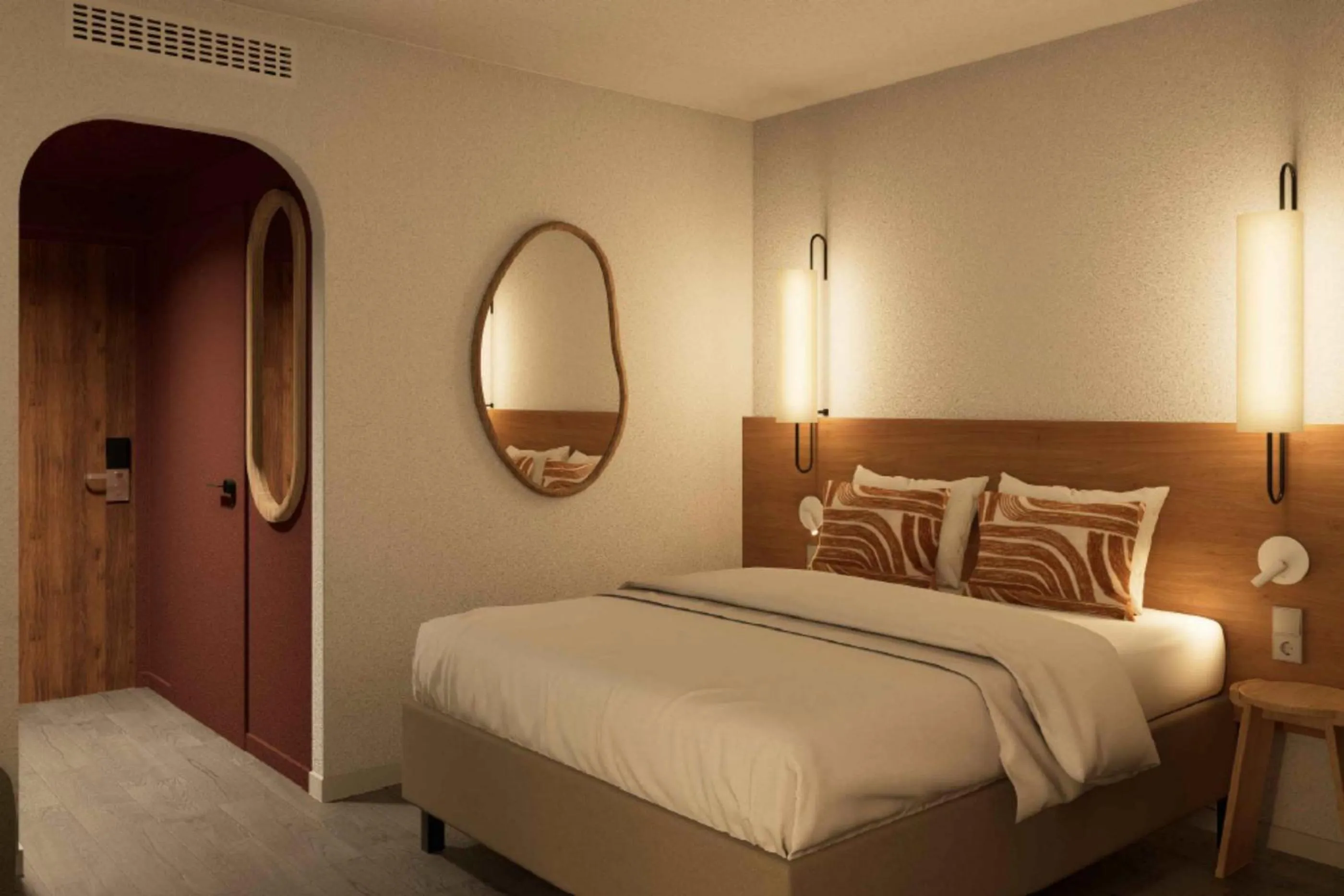 Bed in Hôtel Golf Fontcaude