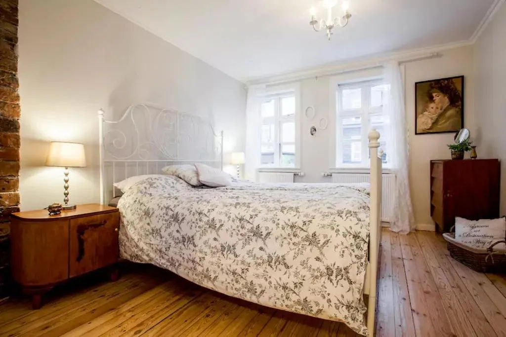 Bed in Grey Apartments